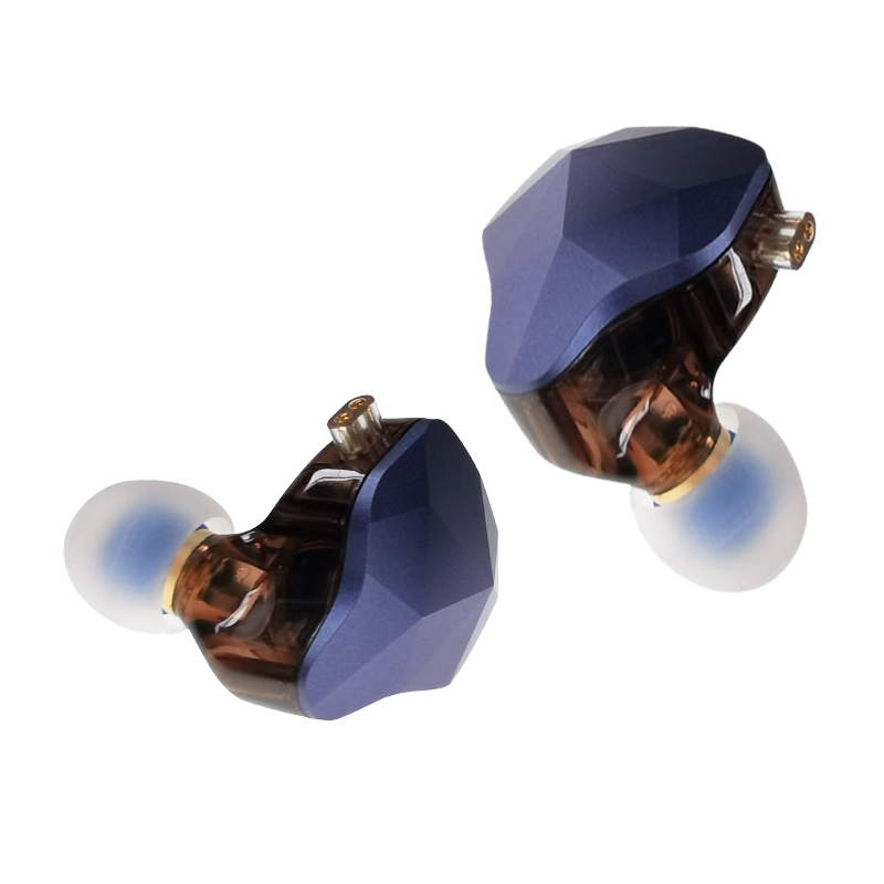 EH-270 Hybrid IEM: 1DD+1BA Dual Driver Earphones, 10mm Graphene Titanium Diaphragm, Zinc Alloy Diamond-Cut Shell, 0.78mm 2Pin Detachable Cable with Optional HD Microphone
