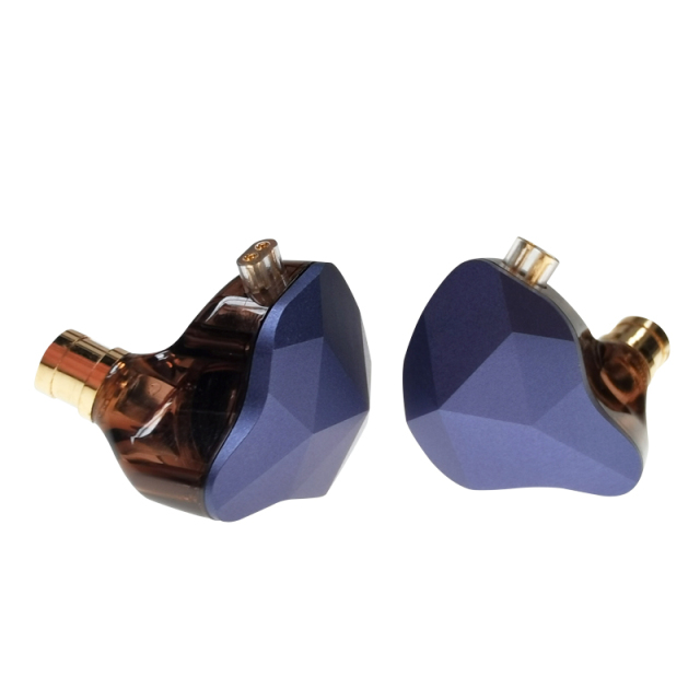 EH-270 Hybrid IEM: 1DD+1BA Dual Driver Earphones, 10mm Graphene Titanium Diaphragm, Zinc Alloy Diamond-Cut Shell, 0.78mm 2Pin Detachable Cable with Optional HD Microphone