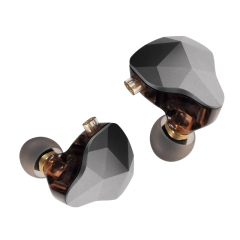 EH-270 Hybrid IEM: 1DD+1BA Dual Driver Earphones, 10mm Graphene Titanium Diaphragm, Zinc Alloy Diamond-Cut Shell, 0.78mm 2Pin Detachable Cable with Optional HD Microphone
