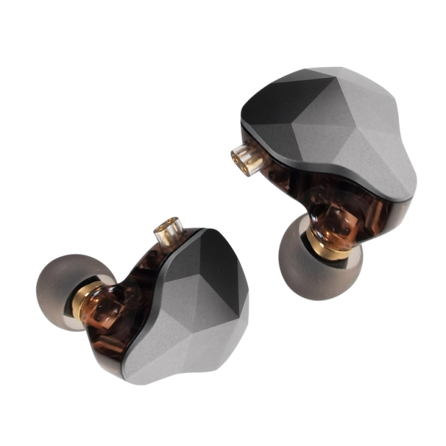 EH-270 Hybrid IEM: 1DD+1BA Dual Driver Earphones, 10mm Graphene Titanium Diaphragm, Zinc Alloy Diamond-Cut Shell, 0.78mm 2Pin Detachable Cable with Optional HD Microphone