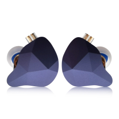 EH-270 Hybrid IEM: 1DD+1BA Dual Driver Earphones, 10mm Graphene Titanium Diaphragm, Zinc Alloy Diamond-Cut Shell, 0.78mm 2Pin Detachable Cable with Optional HD Microphone