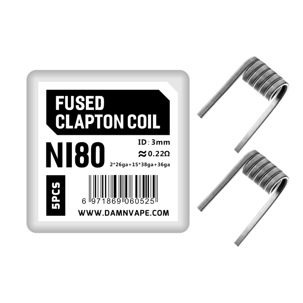 Fused clapton coil for Mongrel RDA