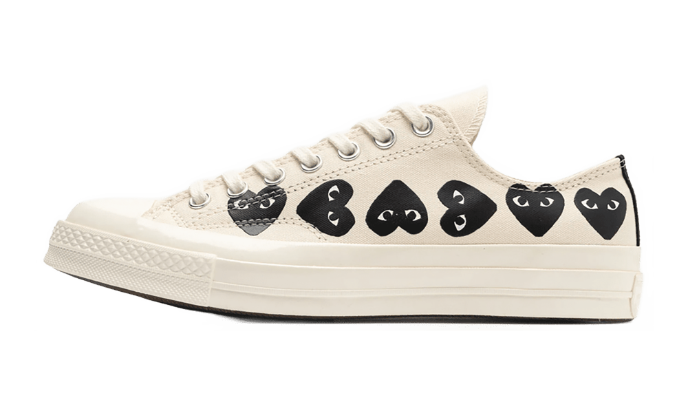 Chuck Taylor All Star 70 Ox "Comme des Garcons PLAY Multi-Heart Milk" A08150C