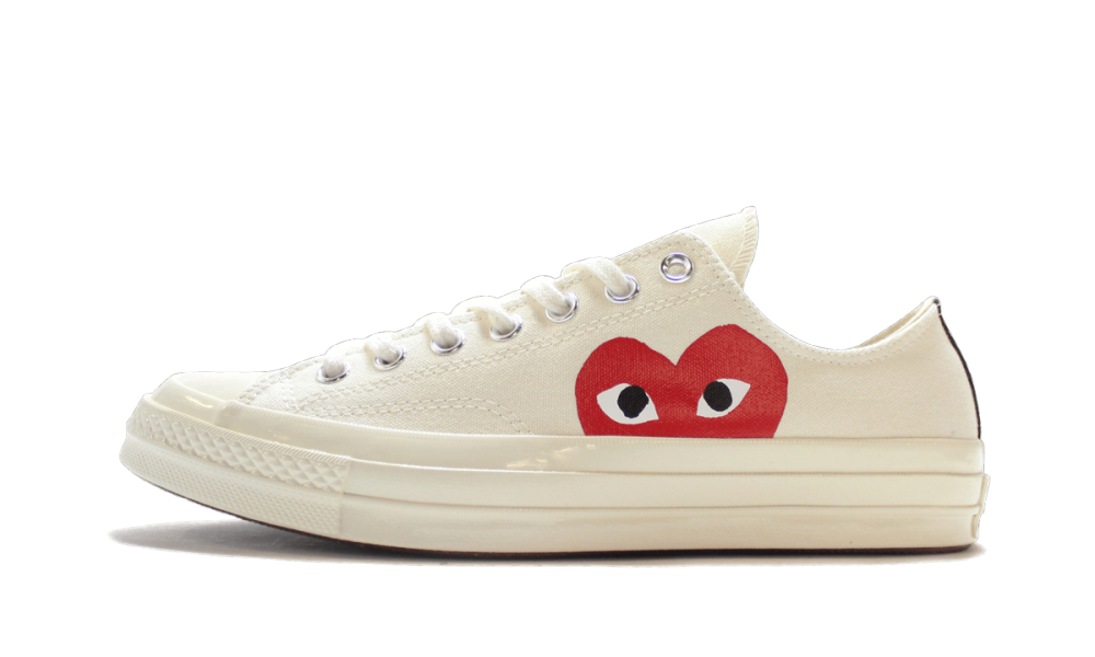 Chuck 70 Ox "Comme Des Garçons PLAY / Half Heart White" 150207C