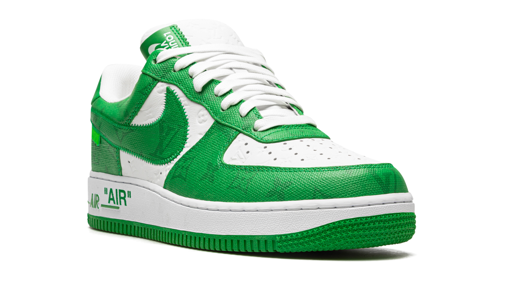 Louis Vuitton Air Force 1 Low "Virgil Abloh - White/Green" 1A9V9U