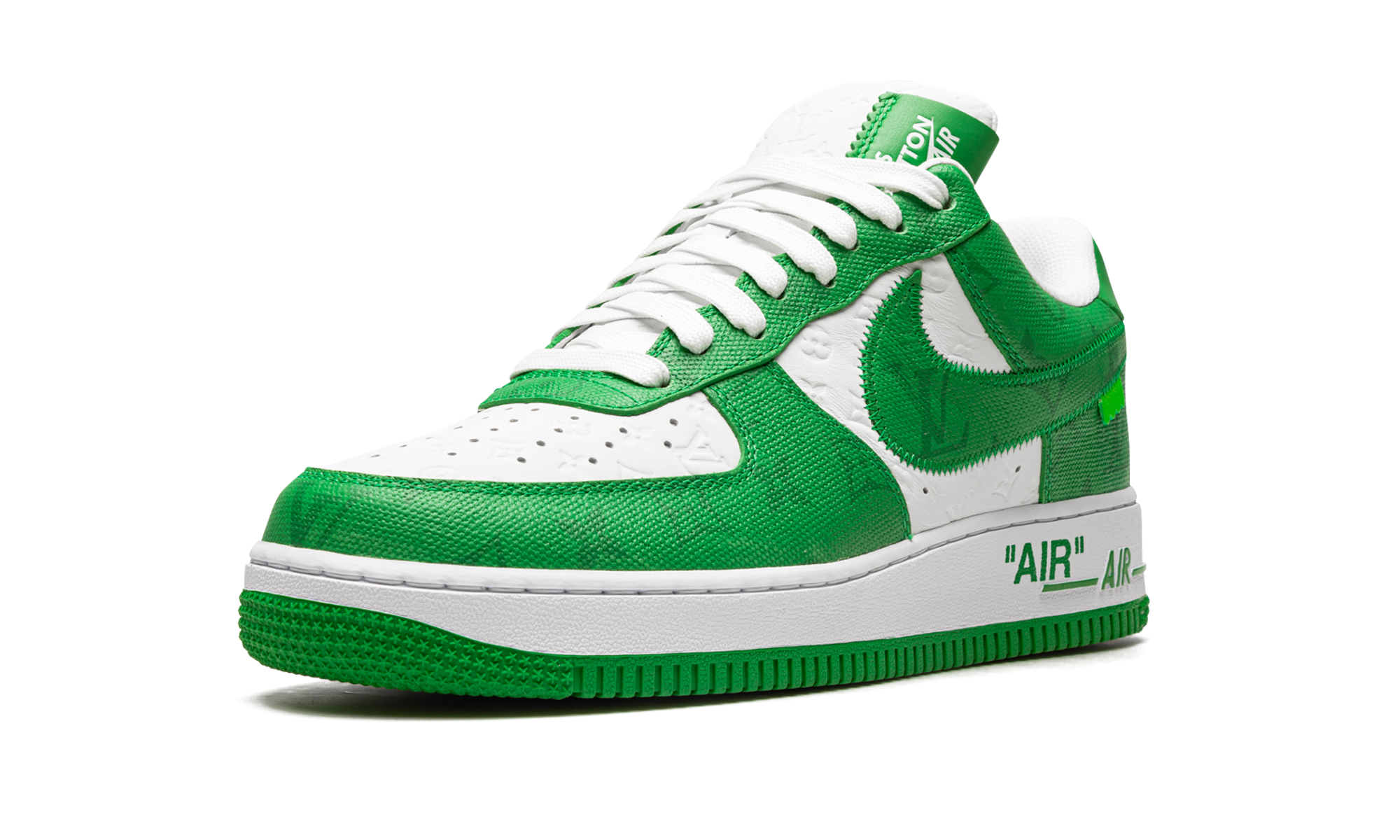 Louis Vuitton Air Force 1 Low "Virgil Abloh - White/Green" 1A9V9U