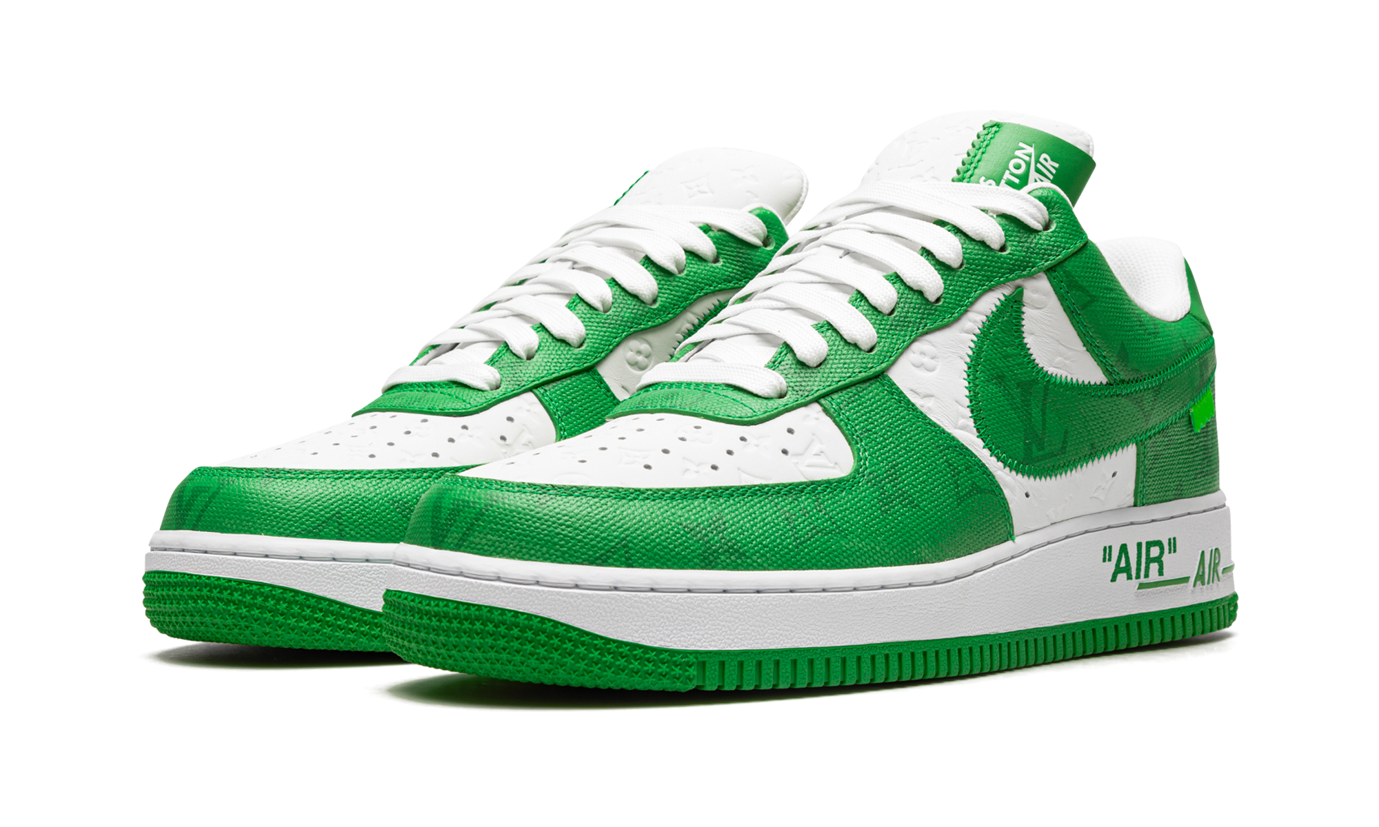 Louis Vuitton Air Force 1 Low "Virgil Abloh - White/Green" 1A9V9U