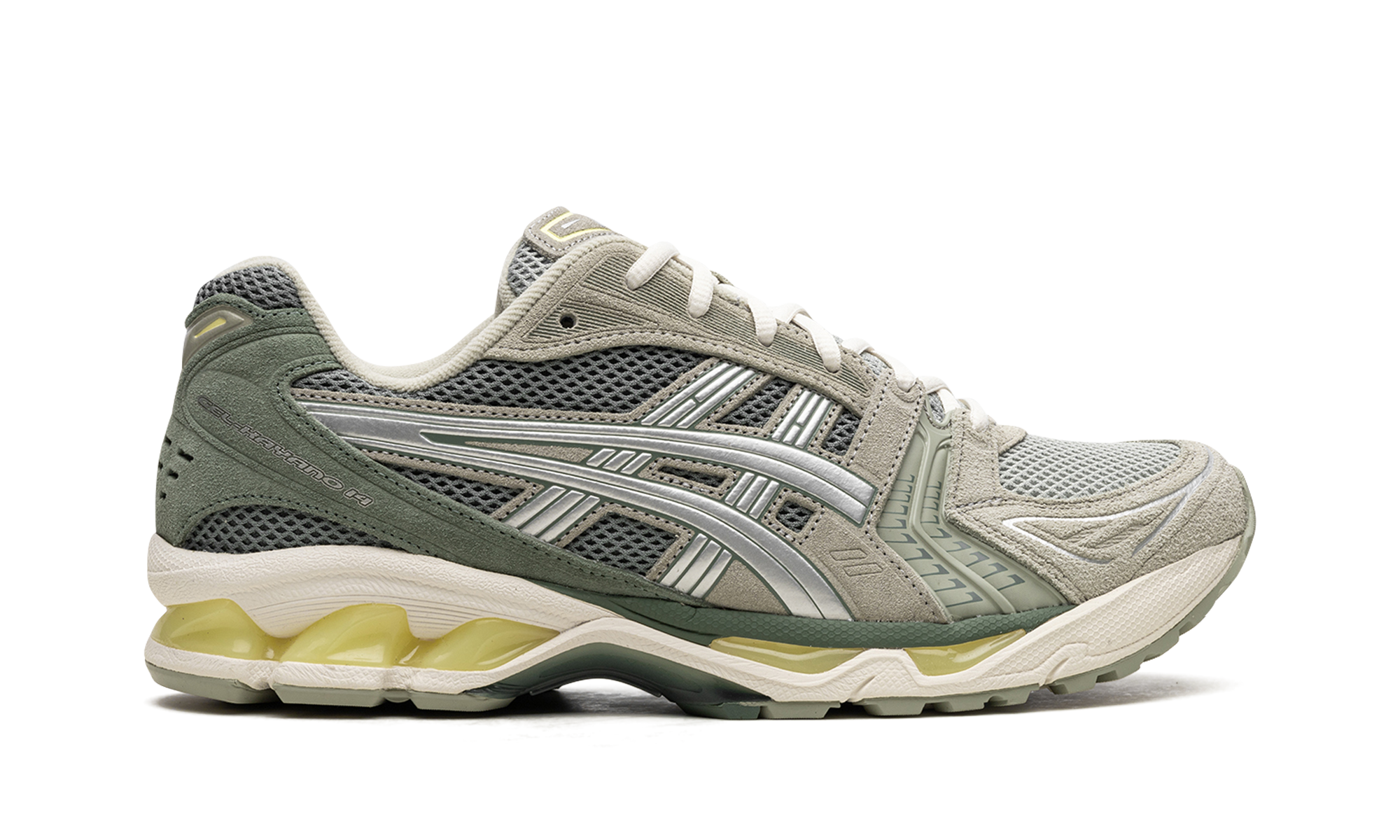 GEL KAYANO 14 "Olive Grey Pure Silver"