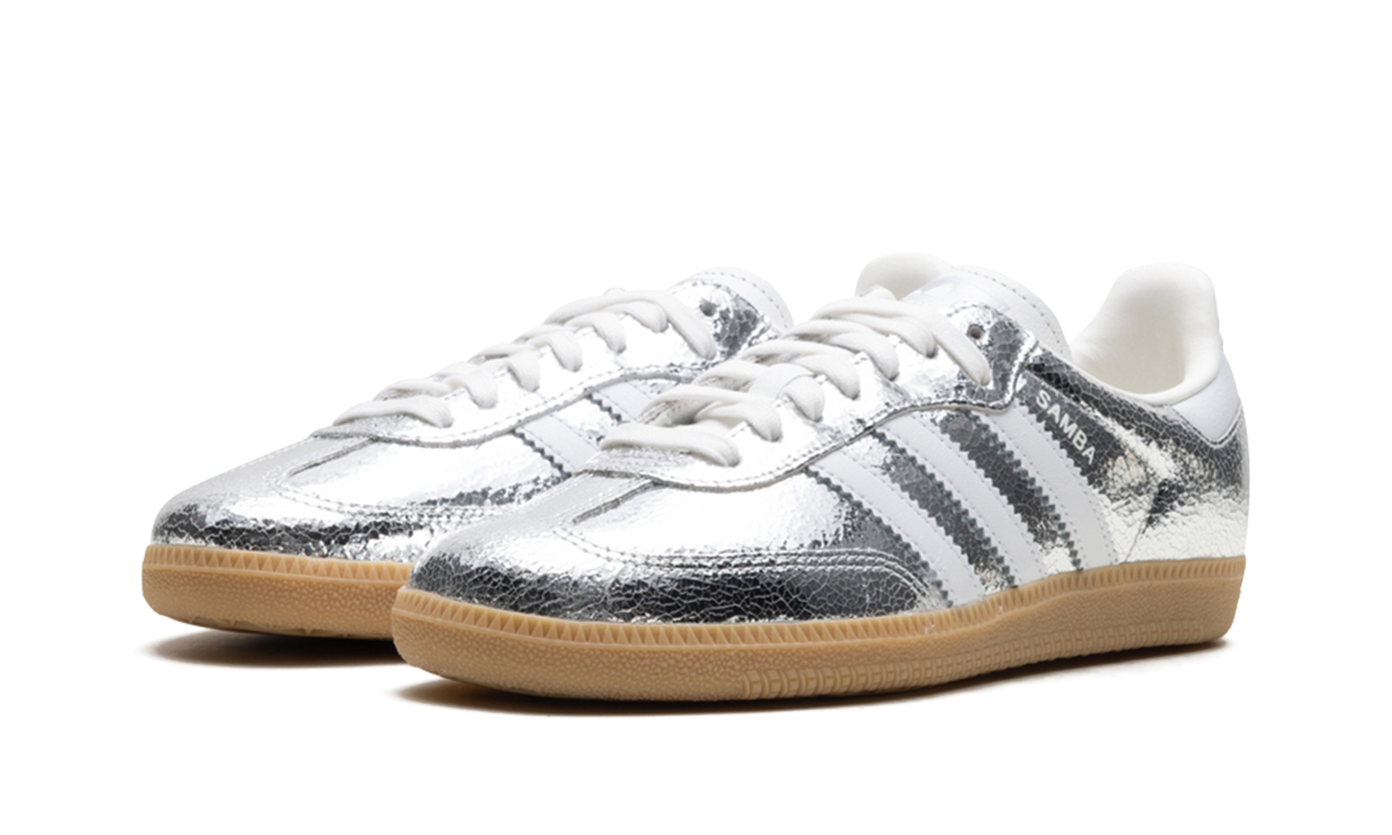 Samba OG WMNS "Silver Metallic Cracked Leather" JR0035