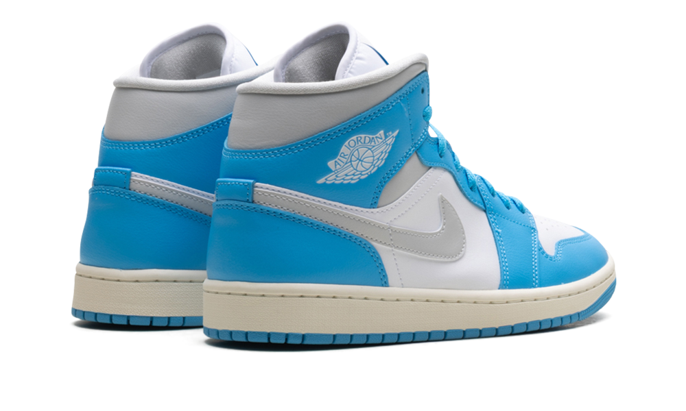 Jordan 1 Mid WMNS "Dark Powder Blue White Sail Neutral Grey" BQ6472 400