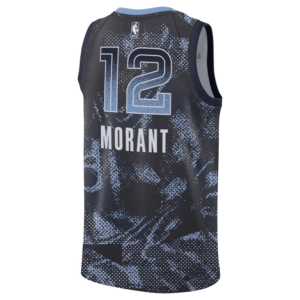 Unisex Memphis Grizzlies Ja Morant Nike Navy 2025 Select Series Swingman Player Jersey