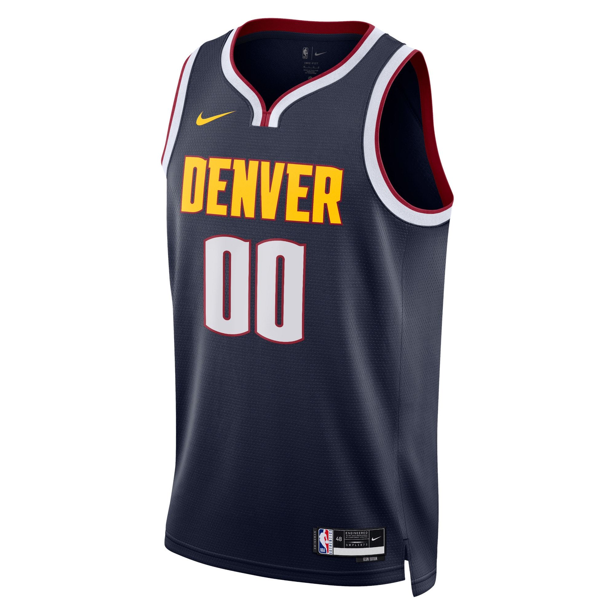 Unisex Denver Nuggets Nike White Swingman Custom Jersey - Association Edition