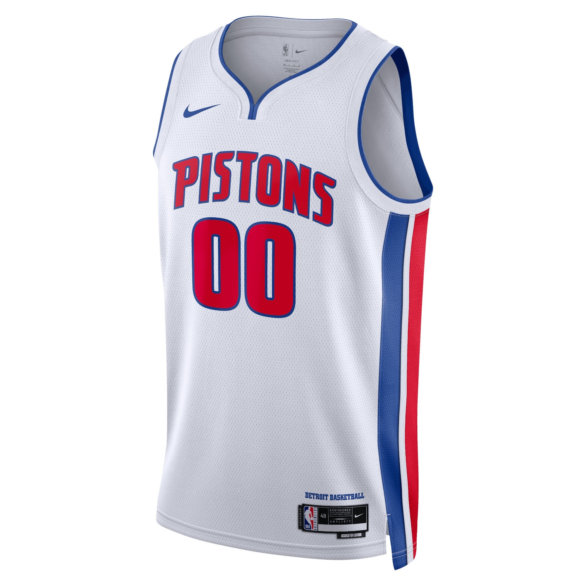 Unisex Detroit Pistons Nike Blue Swingman Custom Jersey - Icon Edition