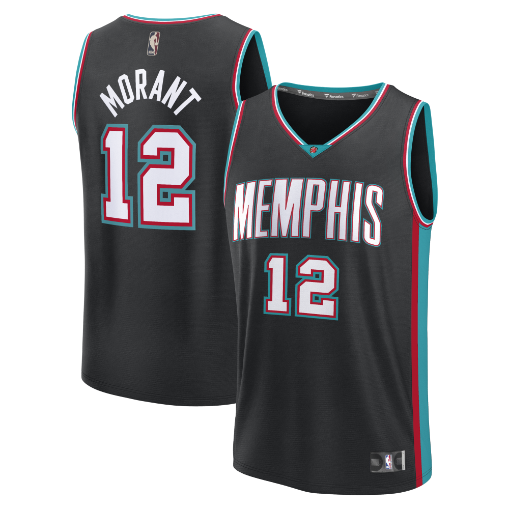 Men's Memphis Grizzlies Ja Morant Fanatics Black Fastbreak Jersey - Classic Edition