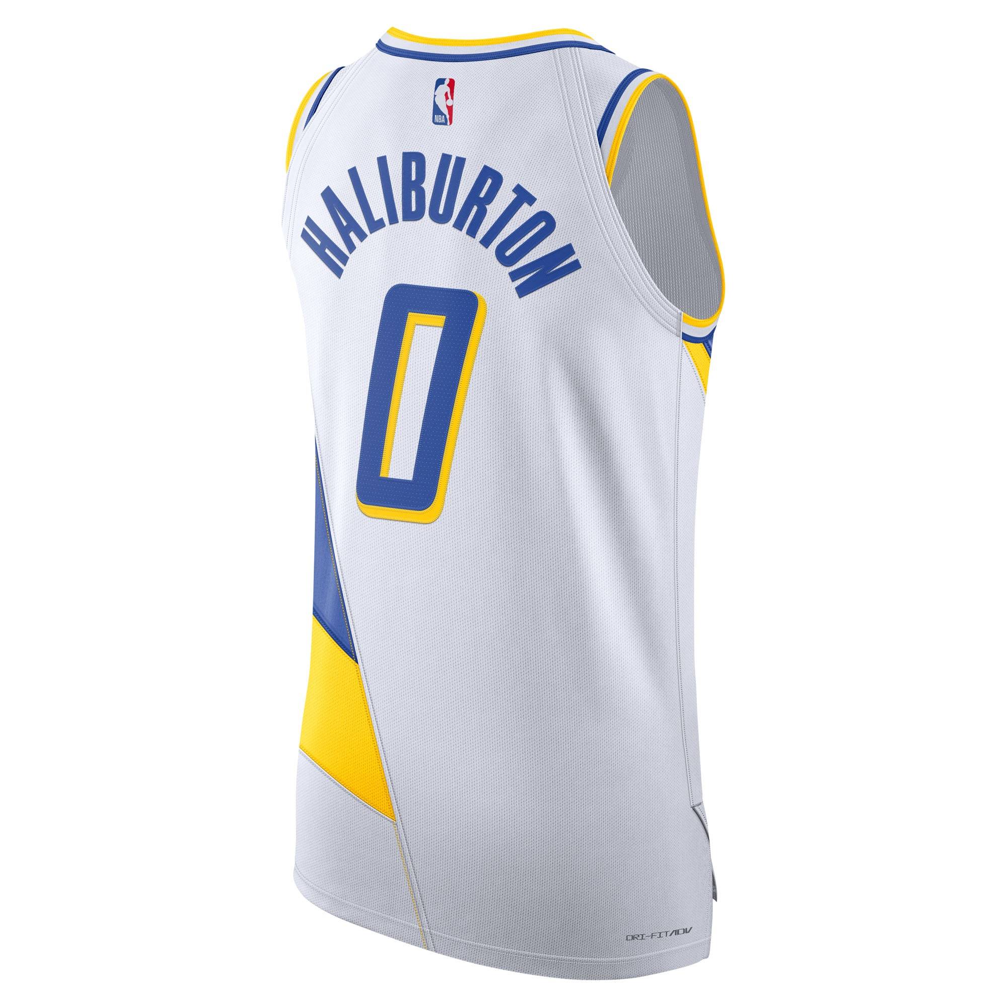 Unisex Indiana Pacers Tyrese Haliburton Nike White 2025/26 Authentic Jersey - City Edition