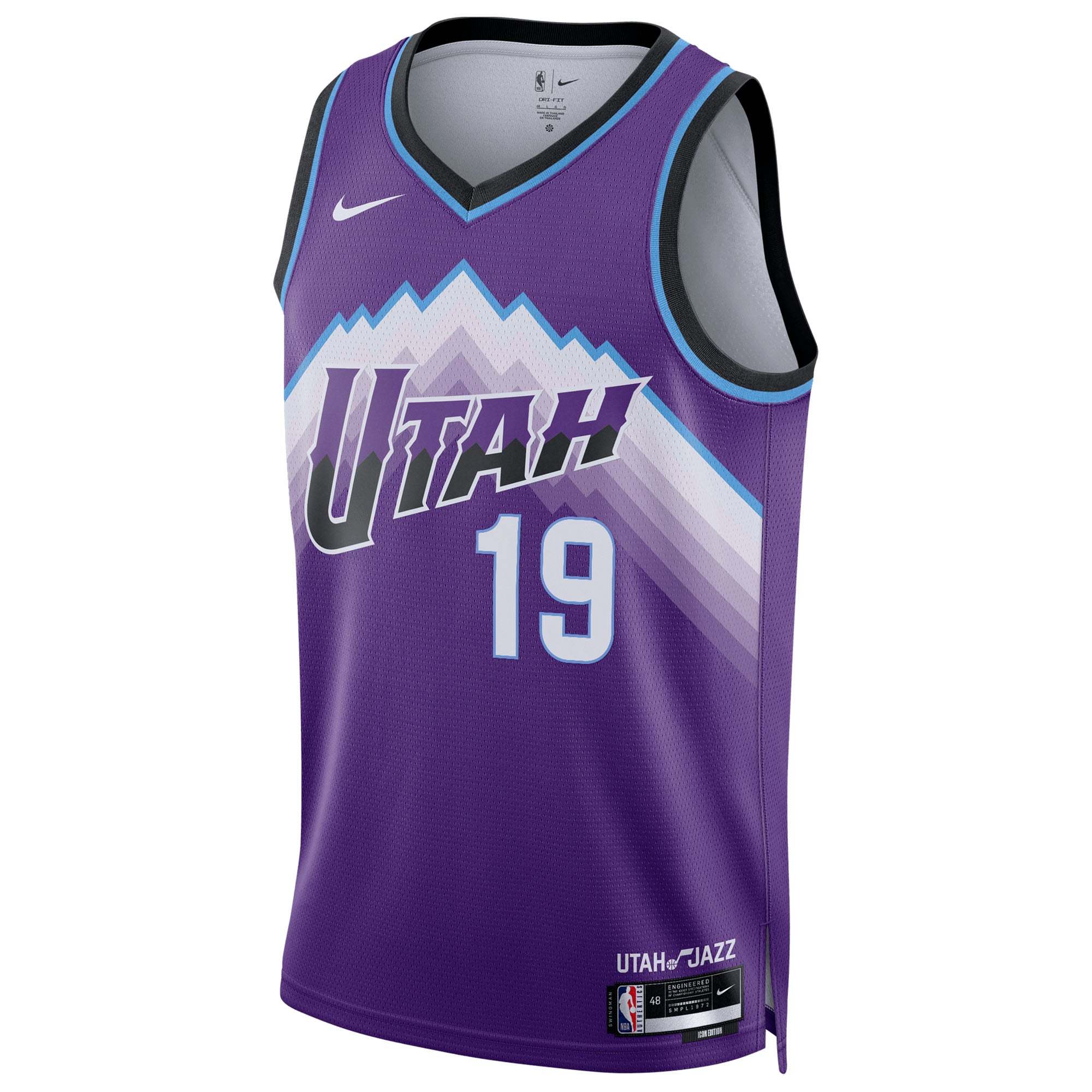 Unisex Utah Jazz Ace Bailey Nike Purple Swingman Jersey - Icon Edition