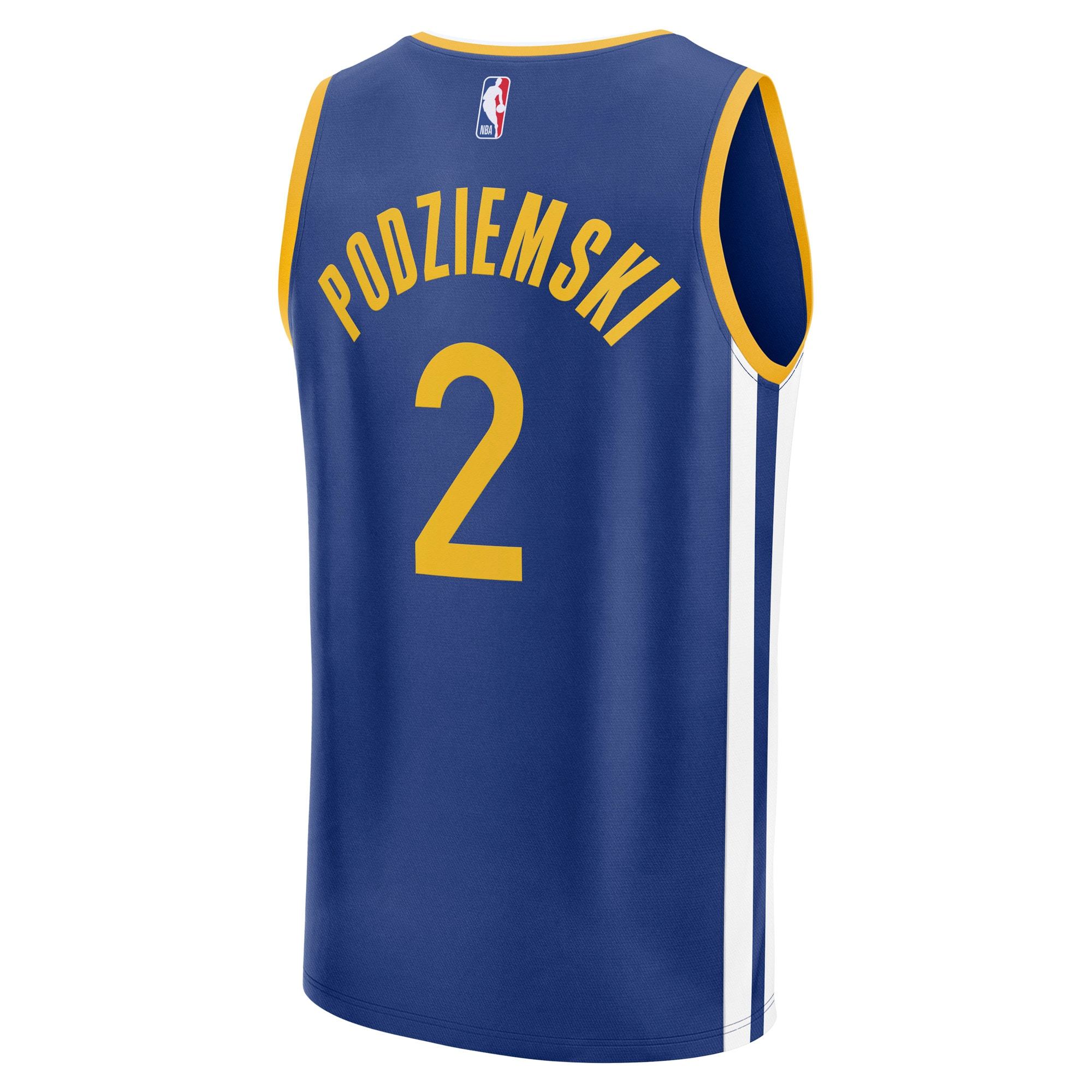 Men's Golden State Warriors Brandin Podziemski Fanatics Royal Fast Break Replica Player Jersey - Icon Edition