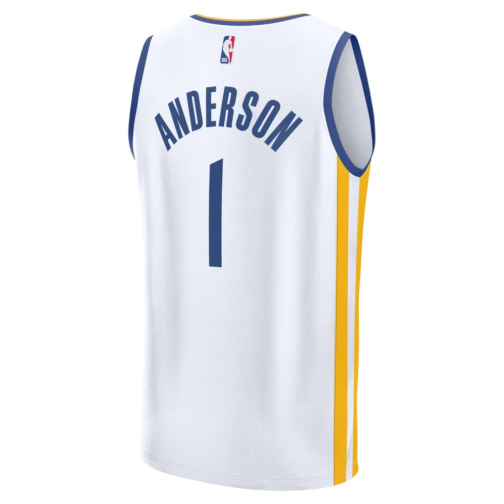 Men's Golden State Warriors Kyle Anderson Fanatics White Fast Break Replica Player Jersey - Association Edition