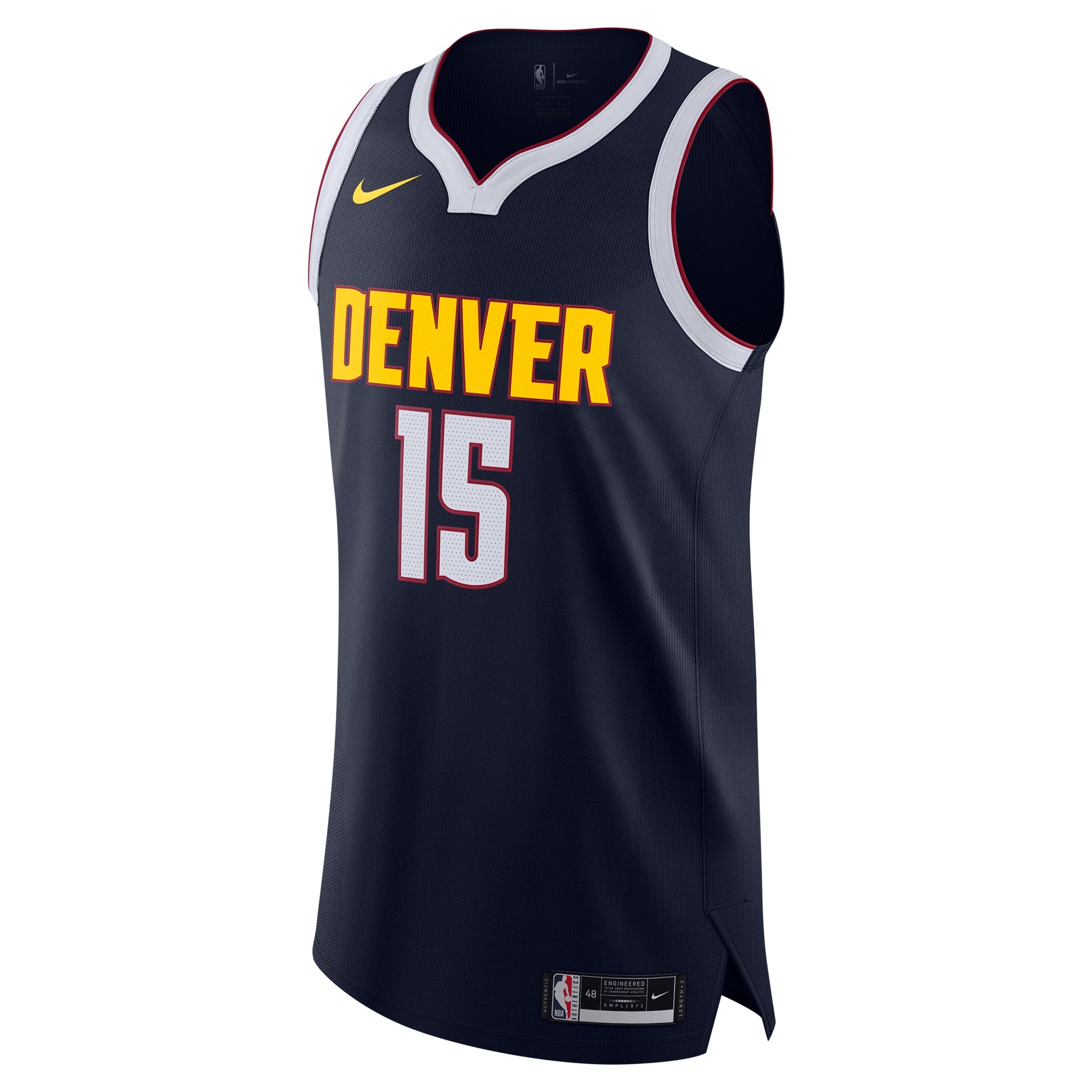 Men's Denver Nuggets Nikola Jokic Nike Navy Authentic Jersey - Icon Edition