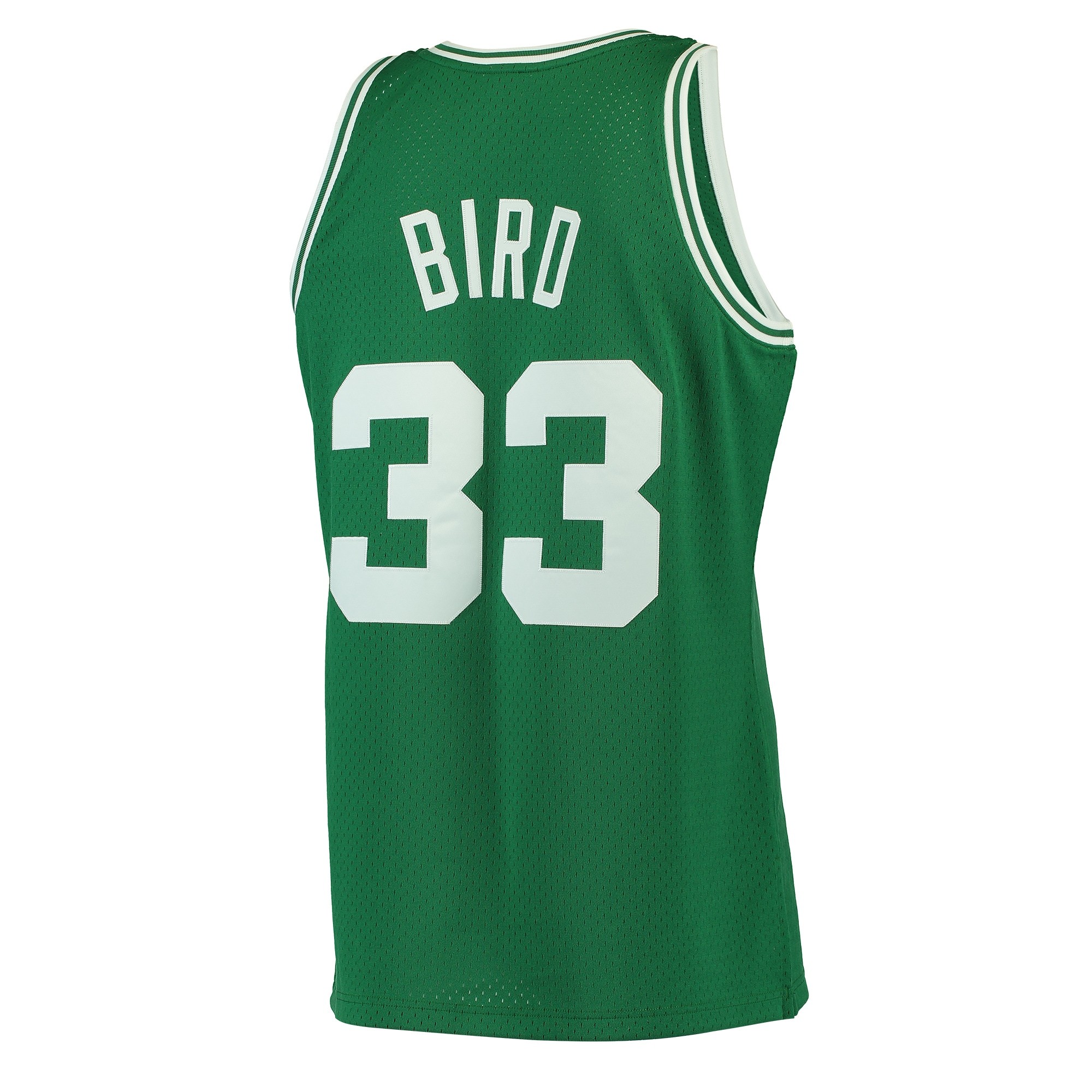 Men's Boston Celtics Larry Bird Mitchell & Ness White Hardwood Classics 1985/86 Swingman Jersey