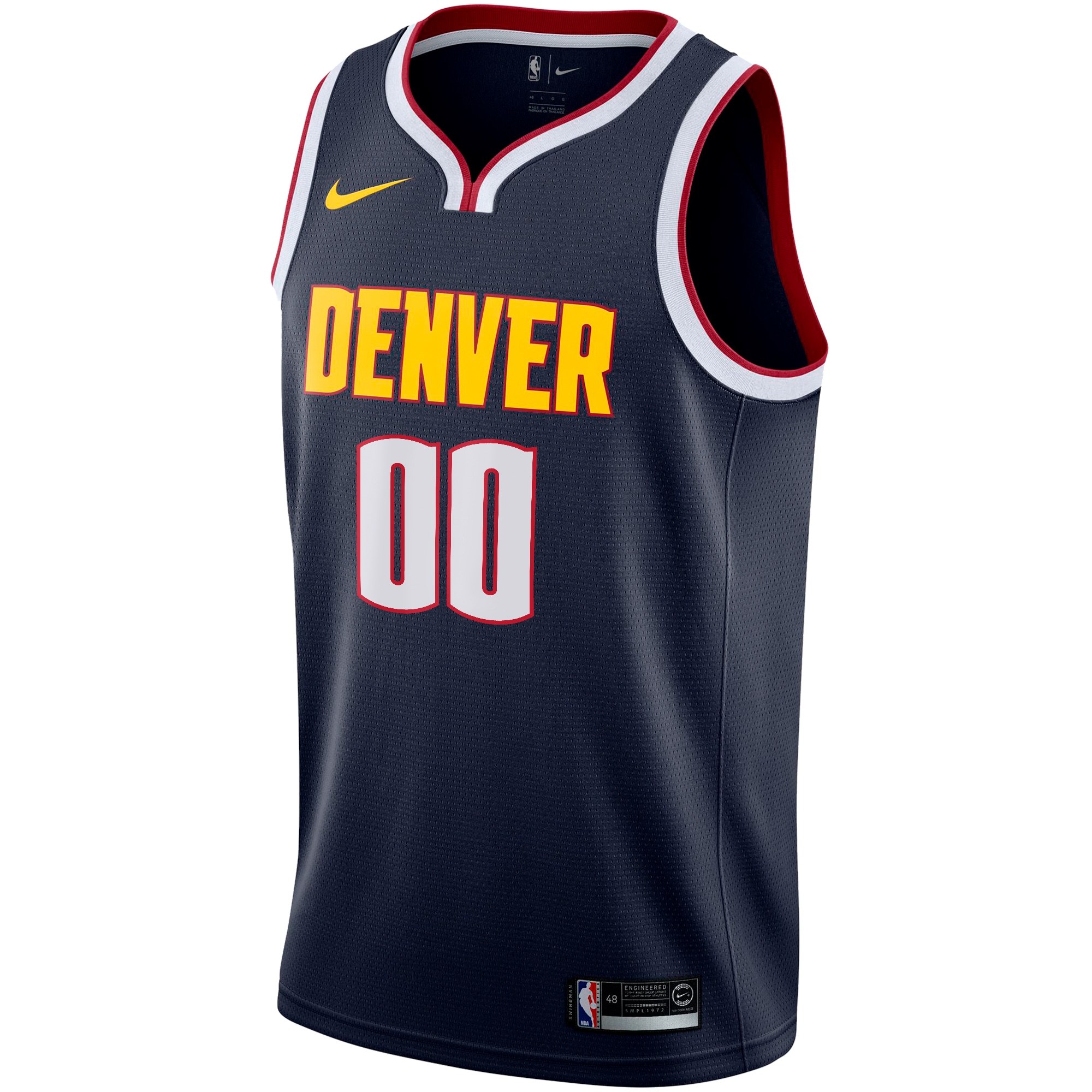 Men's Denver Nuggets  Nike Navy 2022/23 Swingman Custom Jersey - Icon Edition