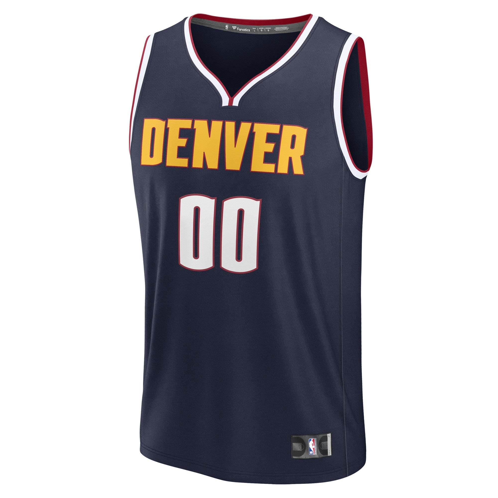 Men's Denver Nuggets Fanatics Blue Fast Break Custom Jersey - Statement Edition