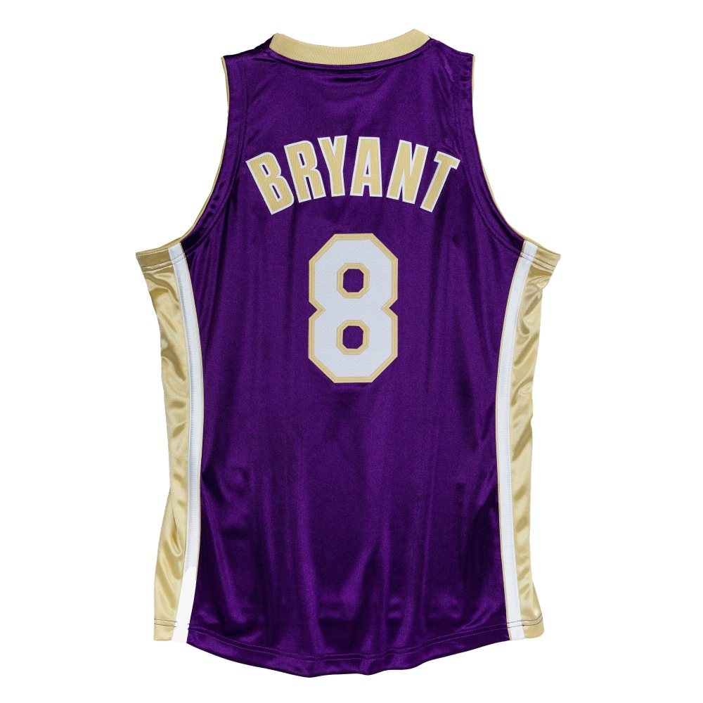 Men's Los Angeles Lakers Kobe Bryant Mitchell & Ness Gold Hall of Fame Class of 2020 #8 Authentic Jersey