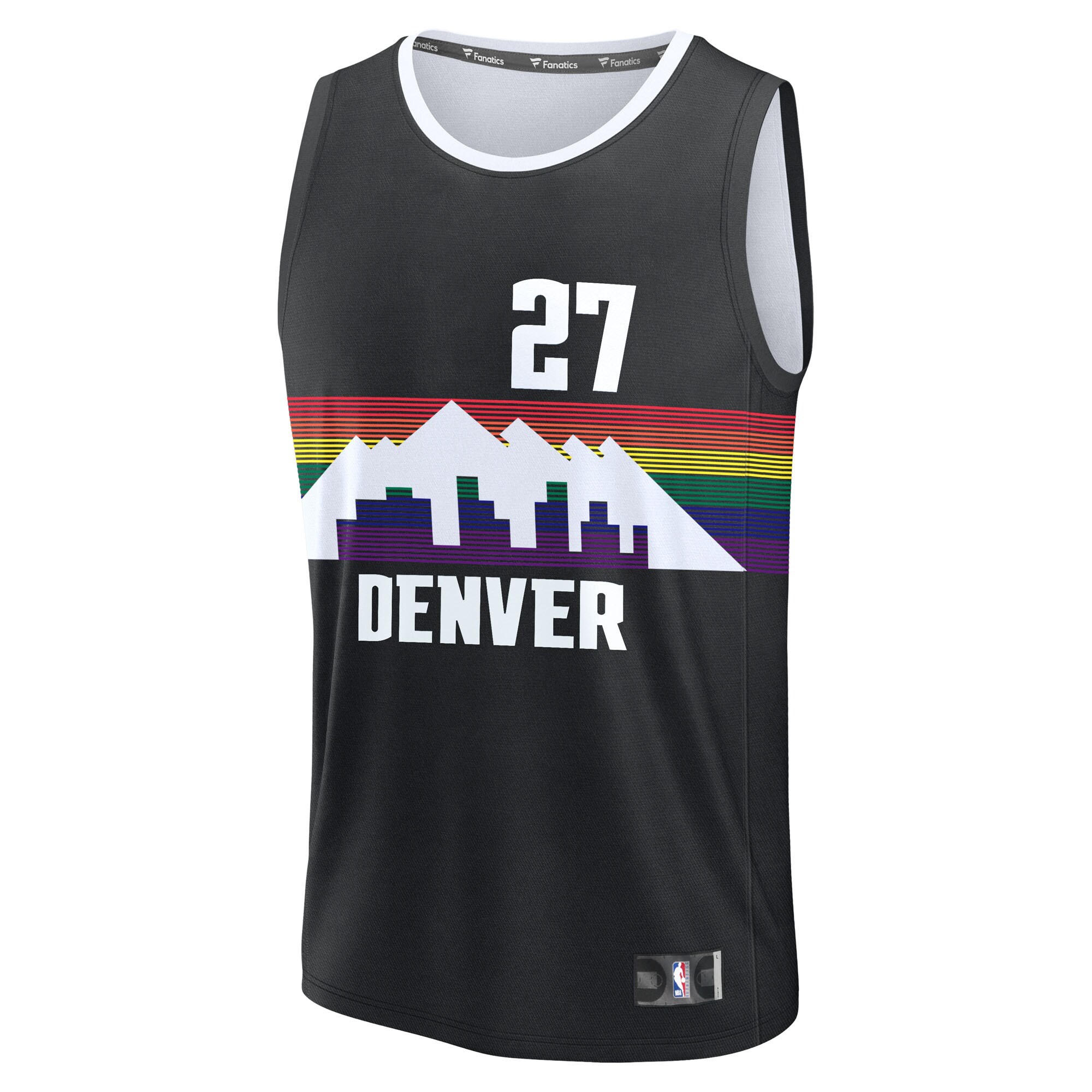 Men's Denver Nuggets Jamal Murray Fanatics Black 2025/26 City Edition Fast Break Jersey