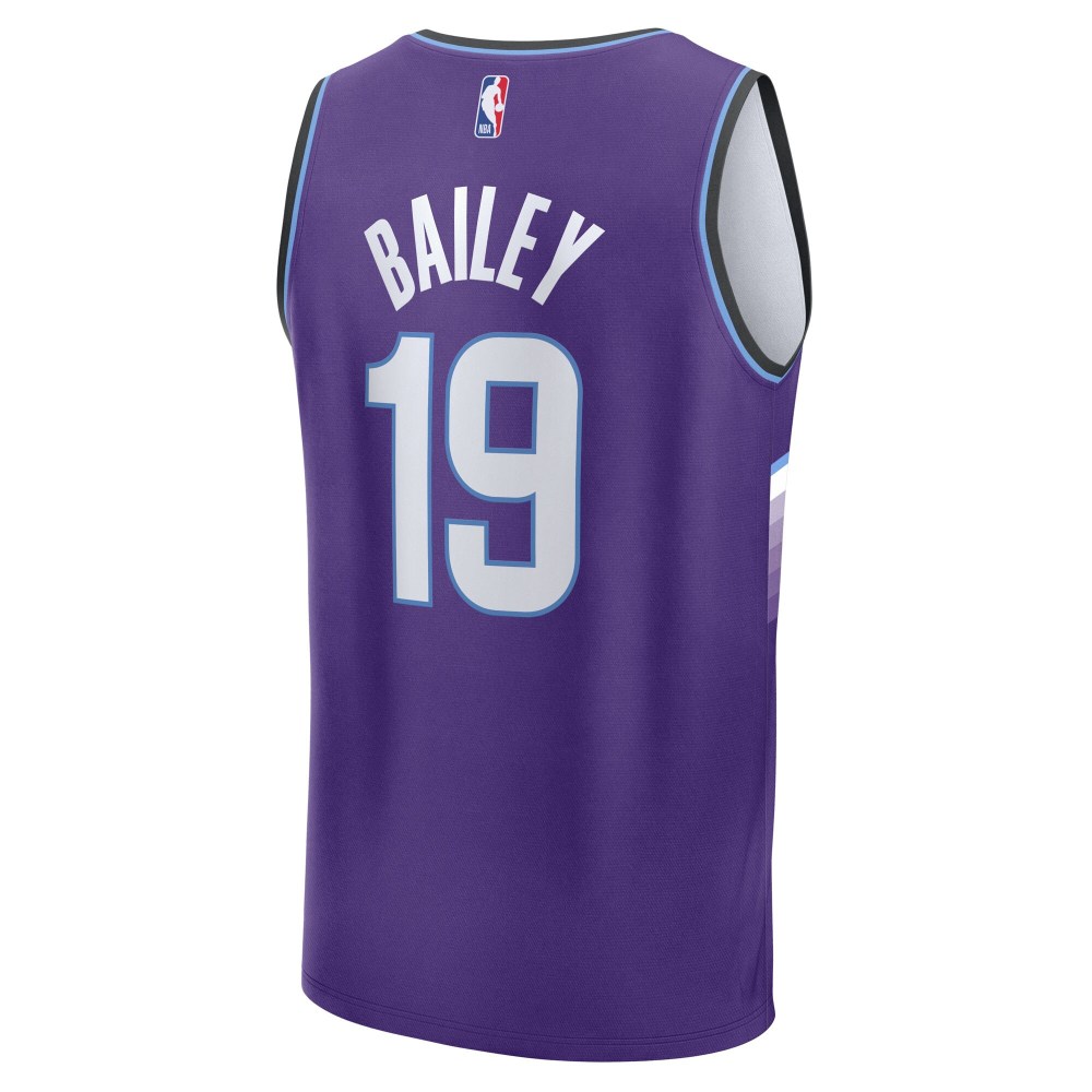 Men's Utah Jazz Ace Bailey Fanatics Purple Fast Break Replica Jersey - Icon Edition