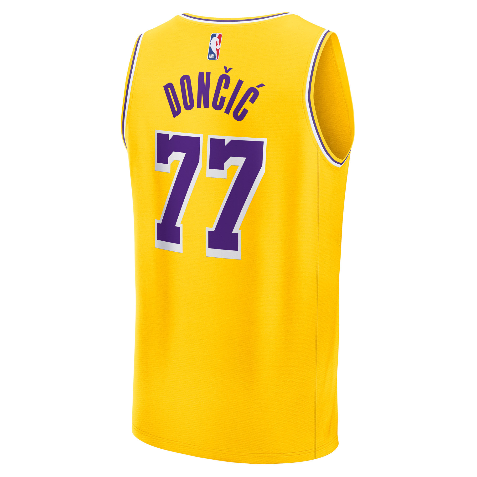 Men's Los Angeles Lakers Luka Dončić Fanatics Gold Big & Tall Fast Break Player Jersey - Icon Edition