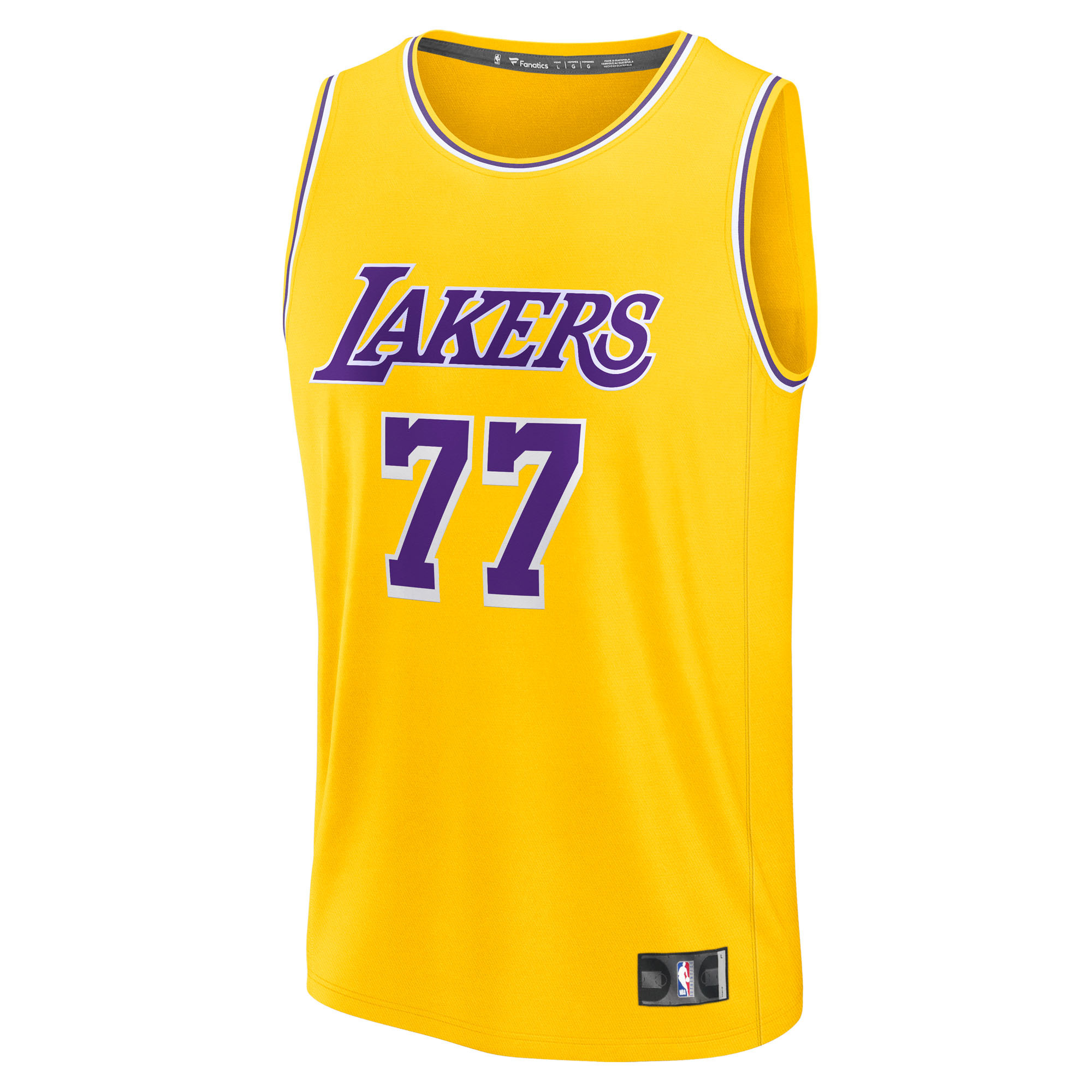Men's Los Angeles Lakers Luka Dončić Fanatics Gold Big & Tall Fast Break Player Jersey - Icon Edition