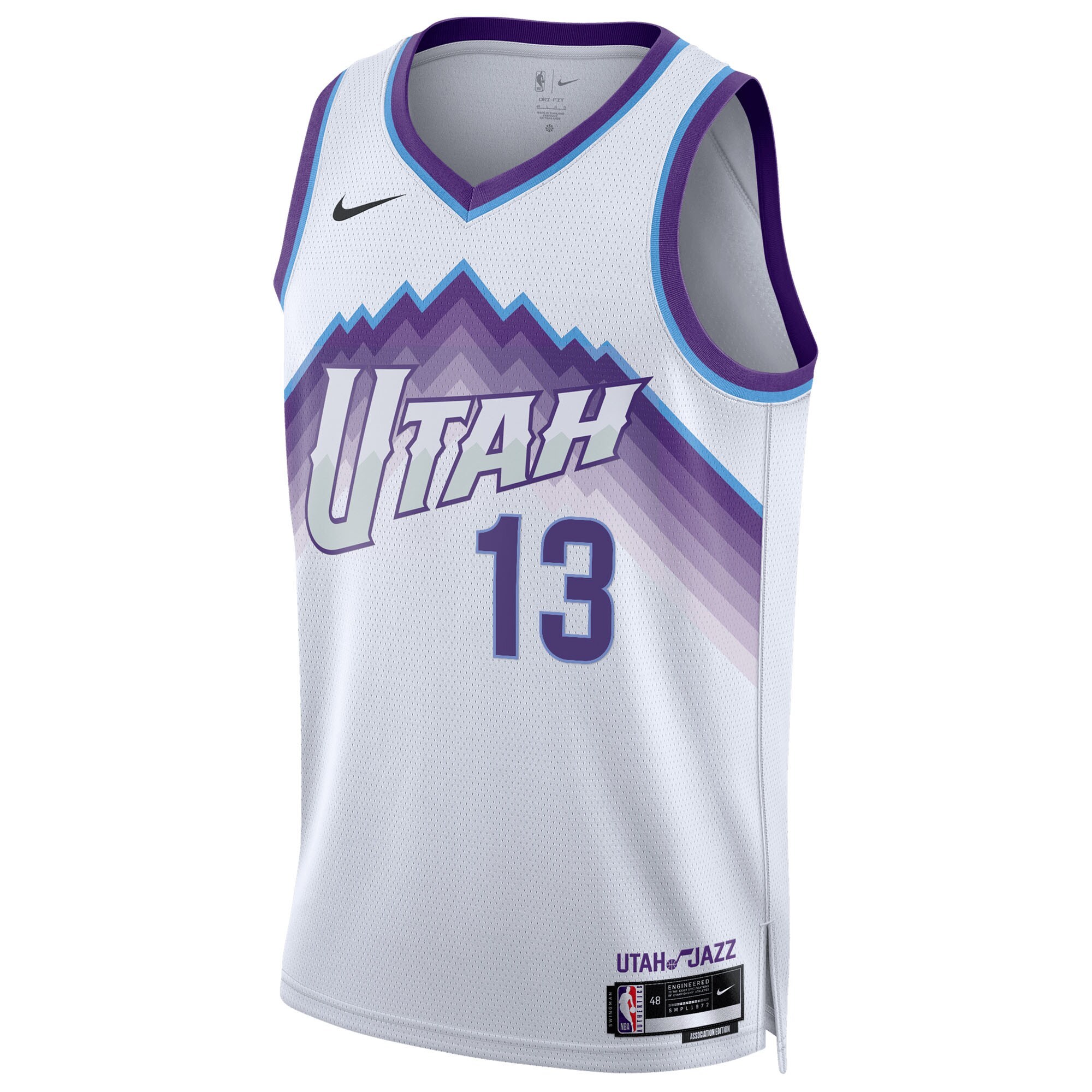 Unisex Utah Jazz Walter Clayton Jr. Nike White Swingman Jersey - Association Edition