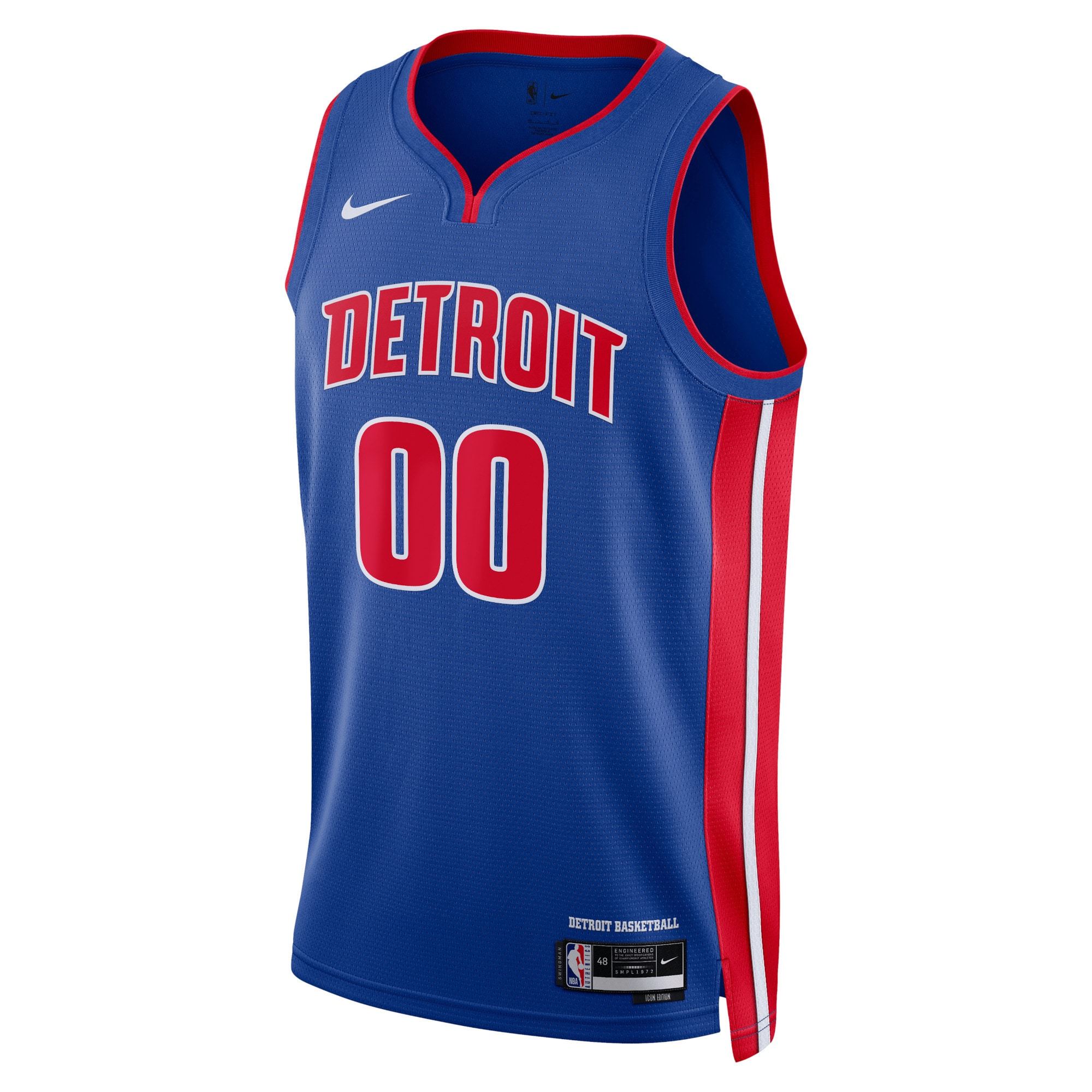 Unisex Detroit Pistons Nike White Swingman Custom Jersey - Association Edition