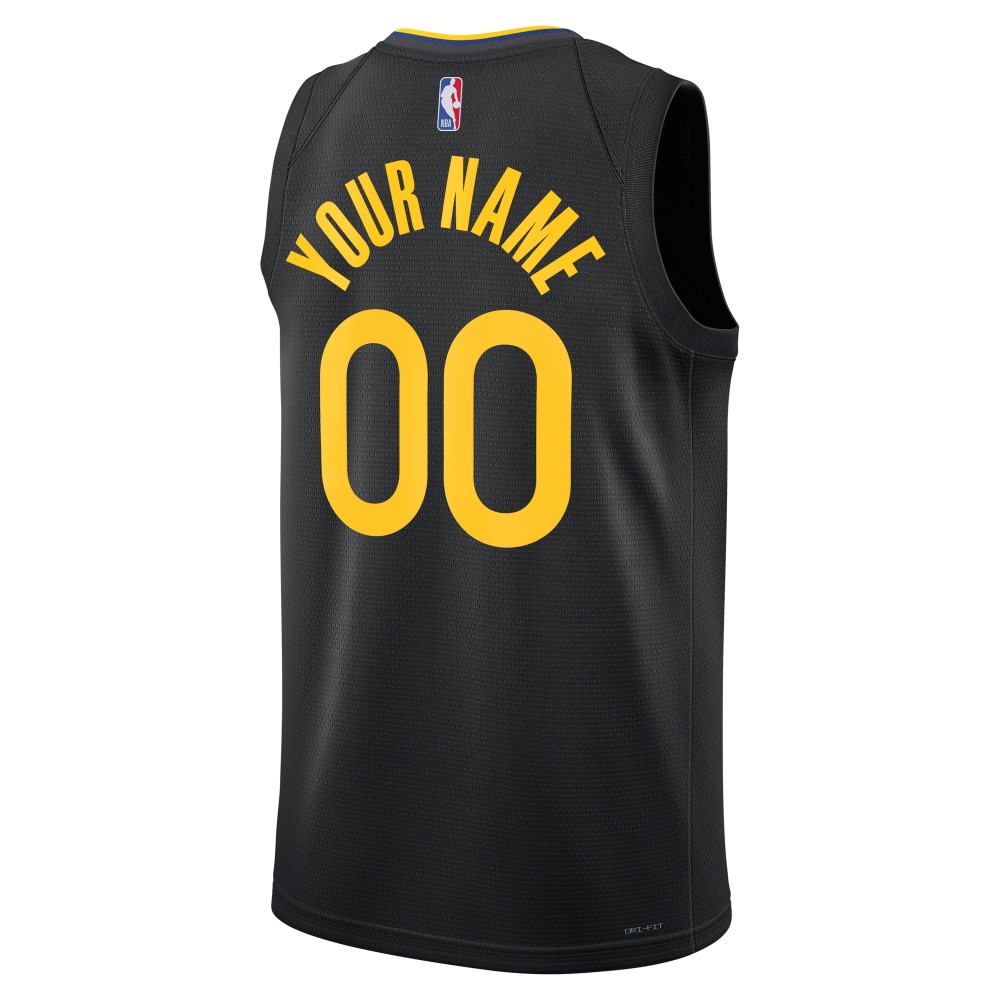 Unisex Golden State Warriors  Jordan Brand Black 2024/25 Custom Swingman Jersey - Statement Edition