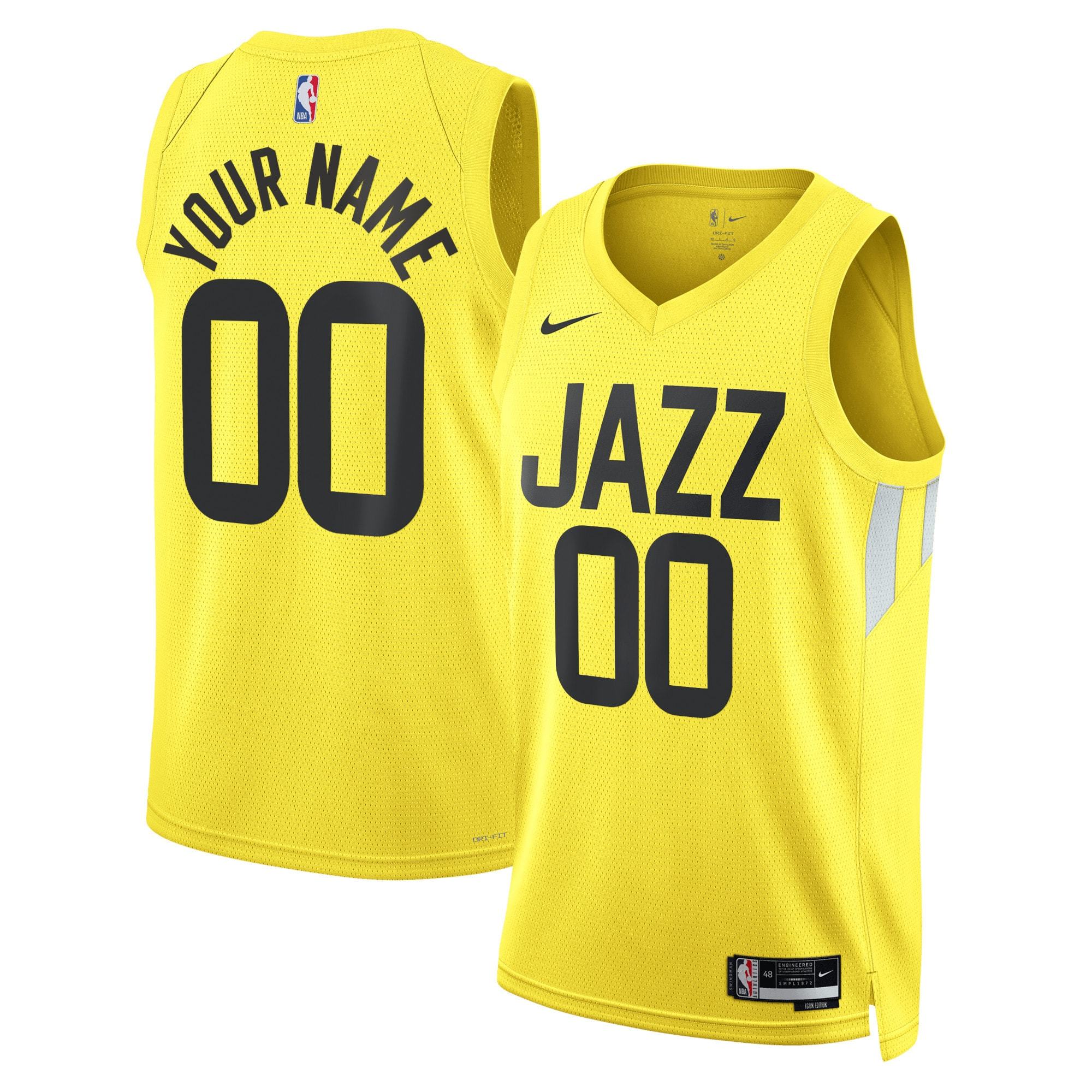 Unisex Utah Jazz Nike White Swingman Custom Jersey - Association Edition