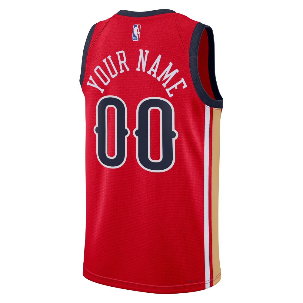 Unisex New Orleans Pelicans  Jordan Brand Red Swingman Custom Jersey - Statement Edition