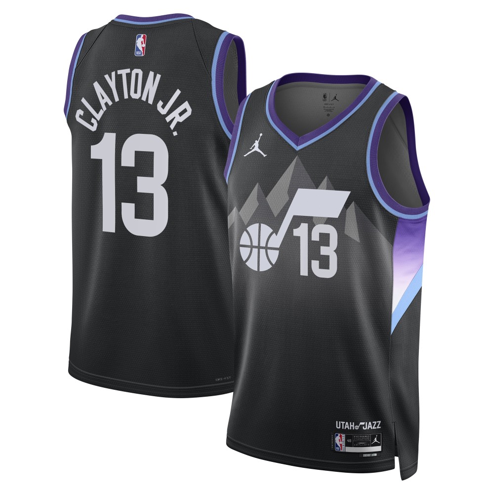 Unisex Utah Jazz Walter Clayton Jr. Jordan Brand Black Swingman Player Jersey - Statement Edition