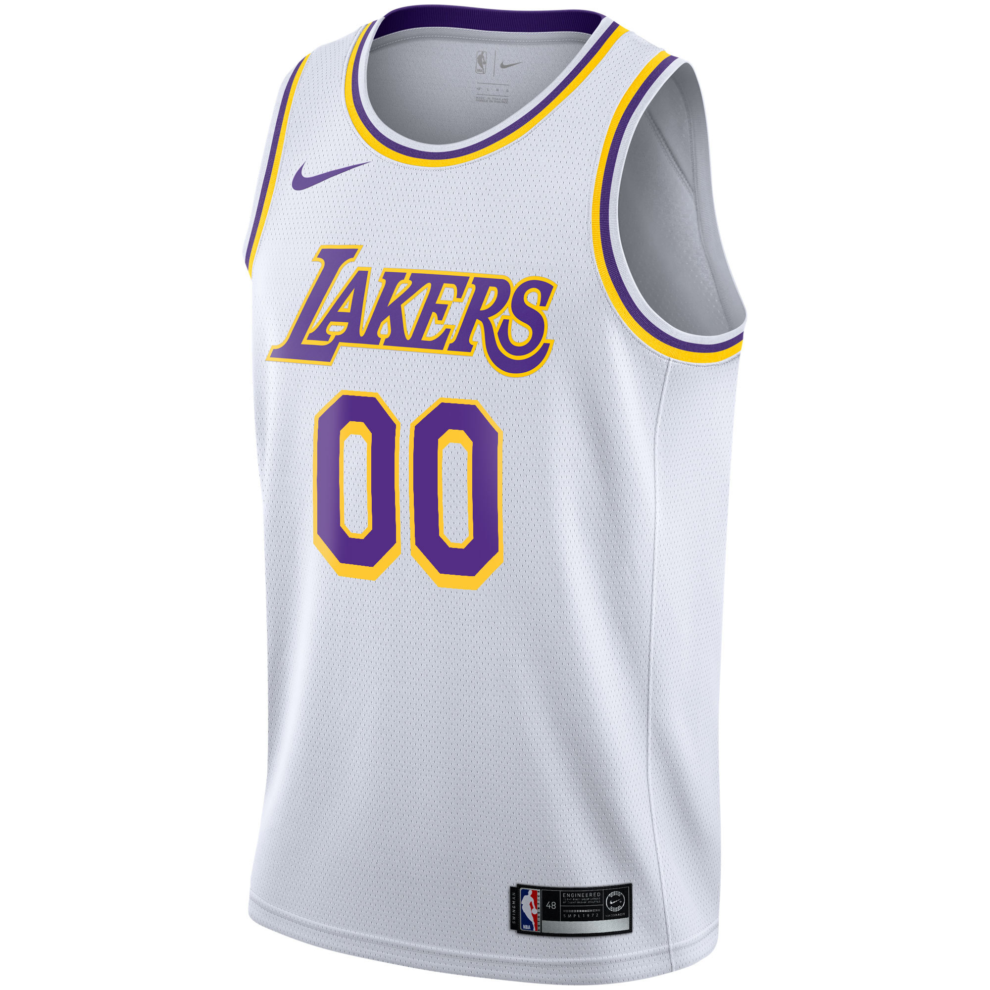 Men's Los Angeles Lakers Nike Gold 2020/21 Swingman Custom Jersey - Icon Edition