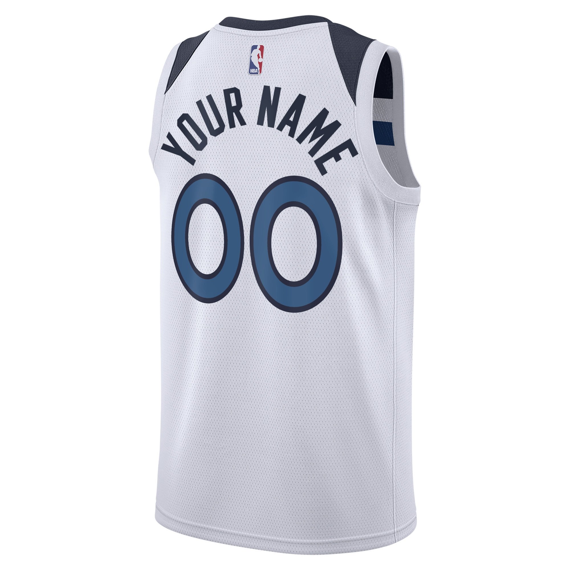 Unisex Minnesota Timberwolves Nike White Swingman Custom Jersey - Association Edition