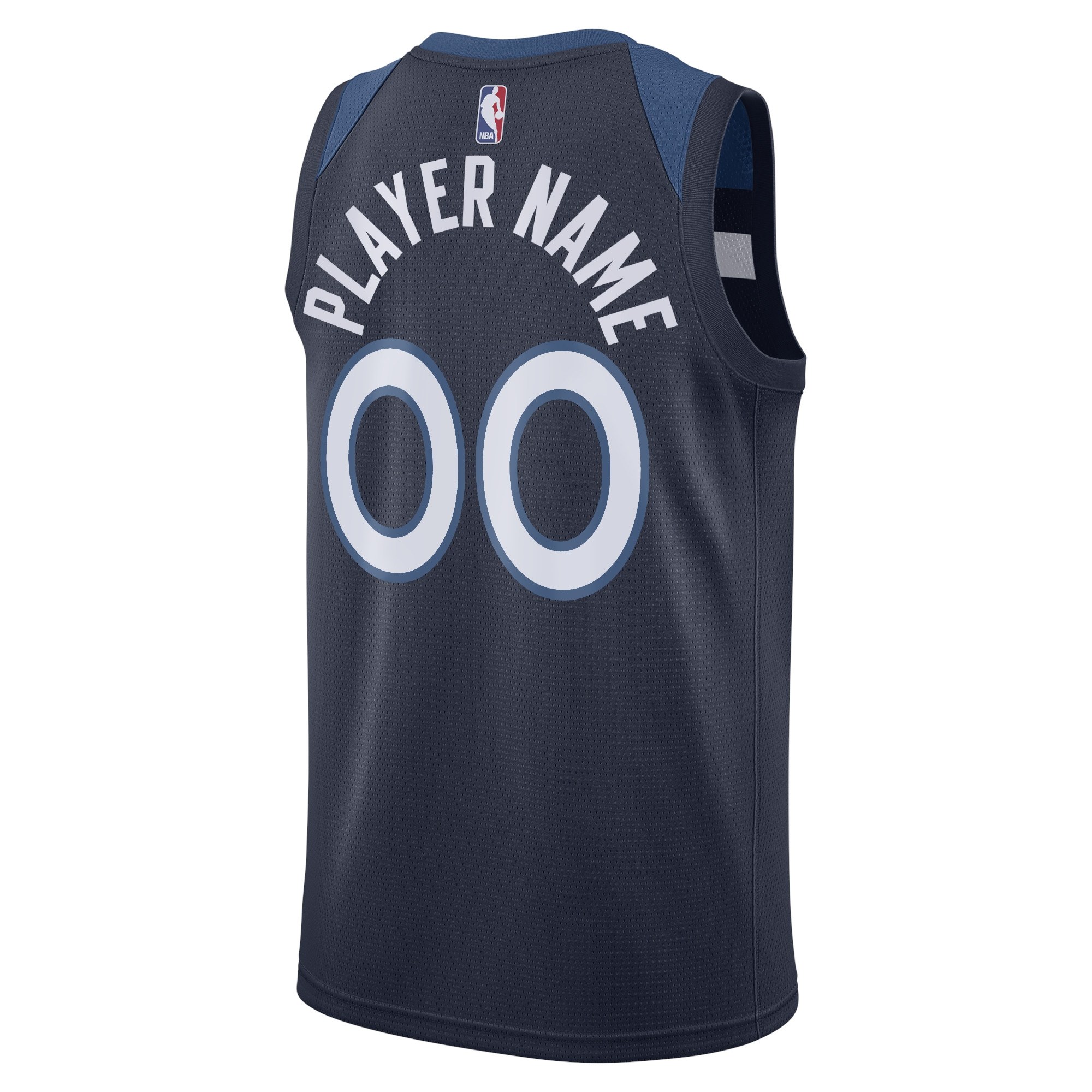Men's Minnesota Timberwolves Nike Navy Swingman Custom Jersey - Icon Edition
