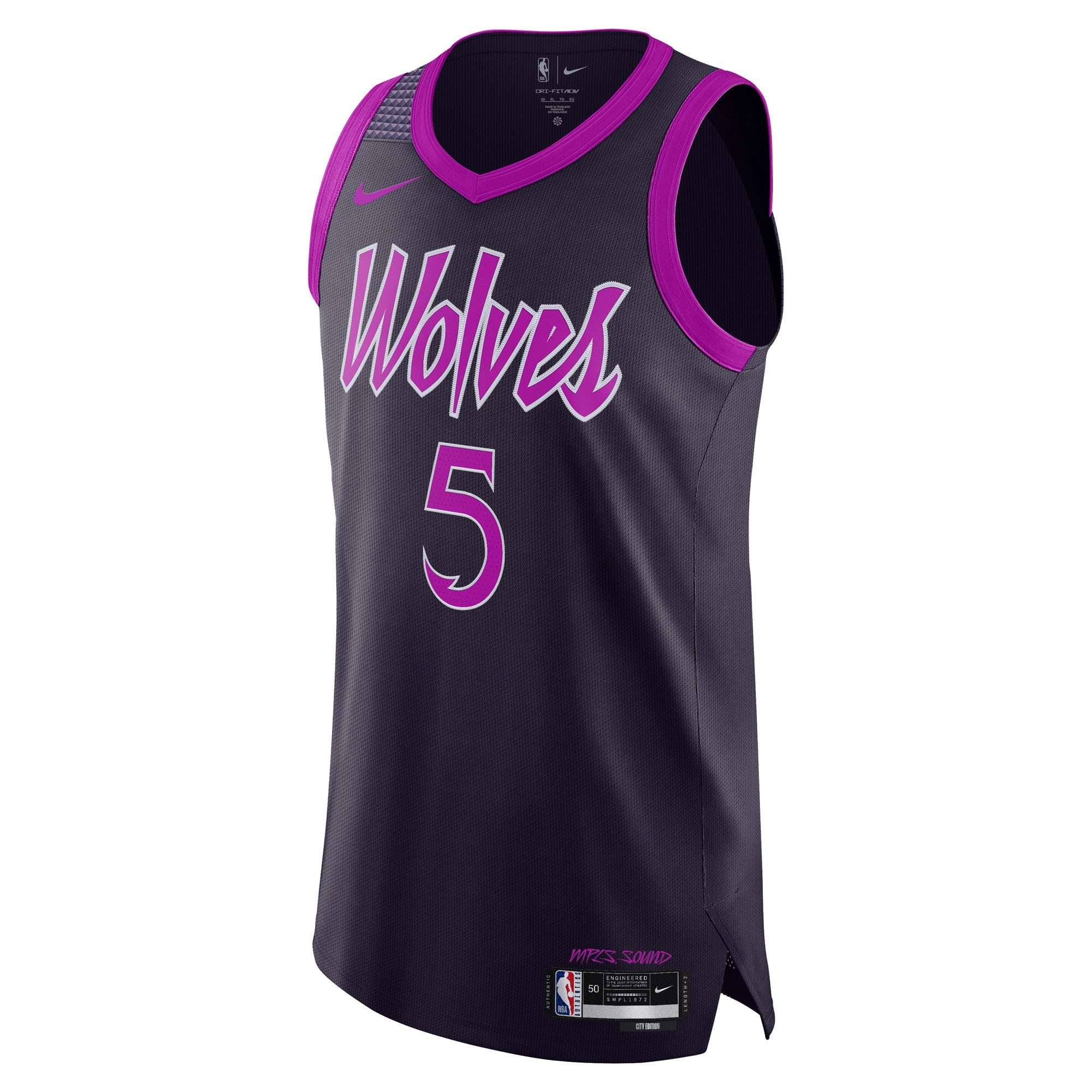 Unisex Minnesota Timberwolves Anthony Edwards Nike Purple 2025/26 Authentic Jersey - City Edition
