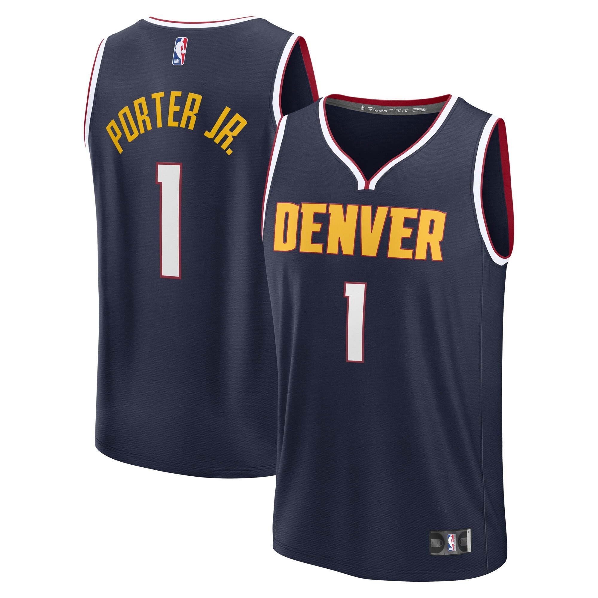 Men's Denver Nuggets Michael Porter Jr. Fanatics Navy Fast Break Replica Player Jersey - Icon Edition