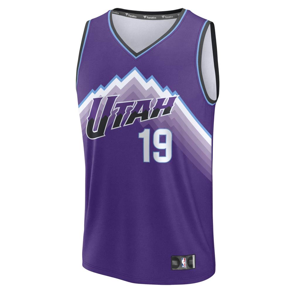 Men's Utah Jazz Ace Bailey Fanatics Purple Fast Break Replica Jersey - Icon Edition