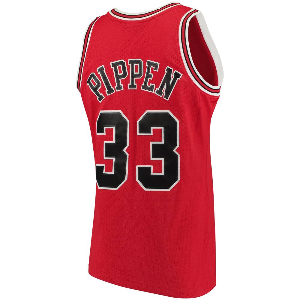 Men's Chicago Bulls Scottie Pippen Mitchell & Ness Red 1997/98 Big & Tall Hardwood Classics Swingman Jersey