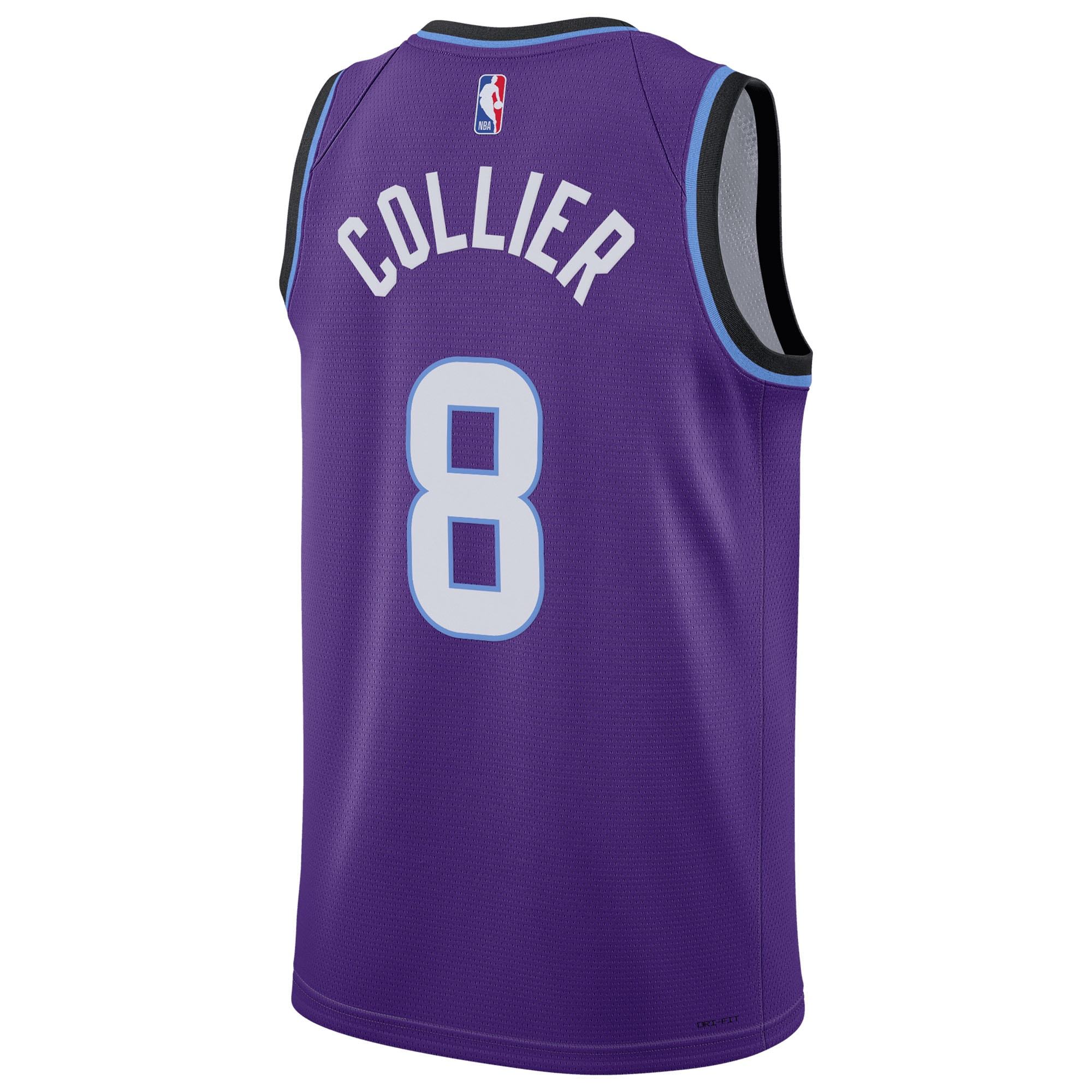 Unisex Utah Jazz Isaiah Collier Nike Purple Swingman Jersey - Icon Edition