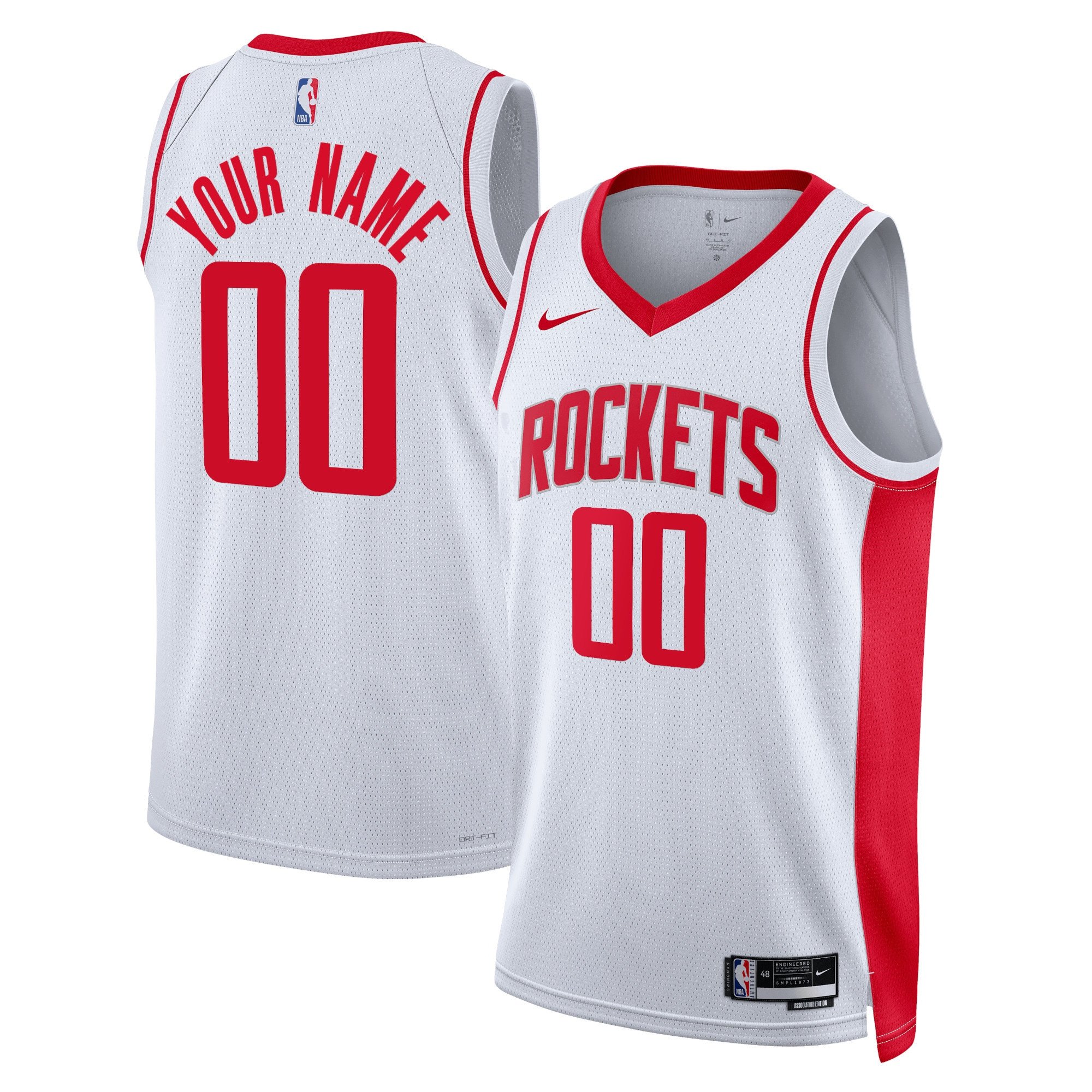 Unisex Houston Rockets Nike Red Swingman Custom Jersey - Icon Edition