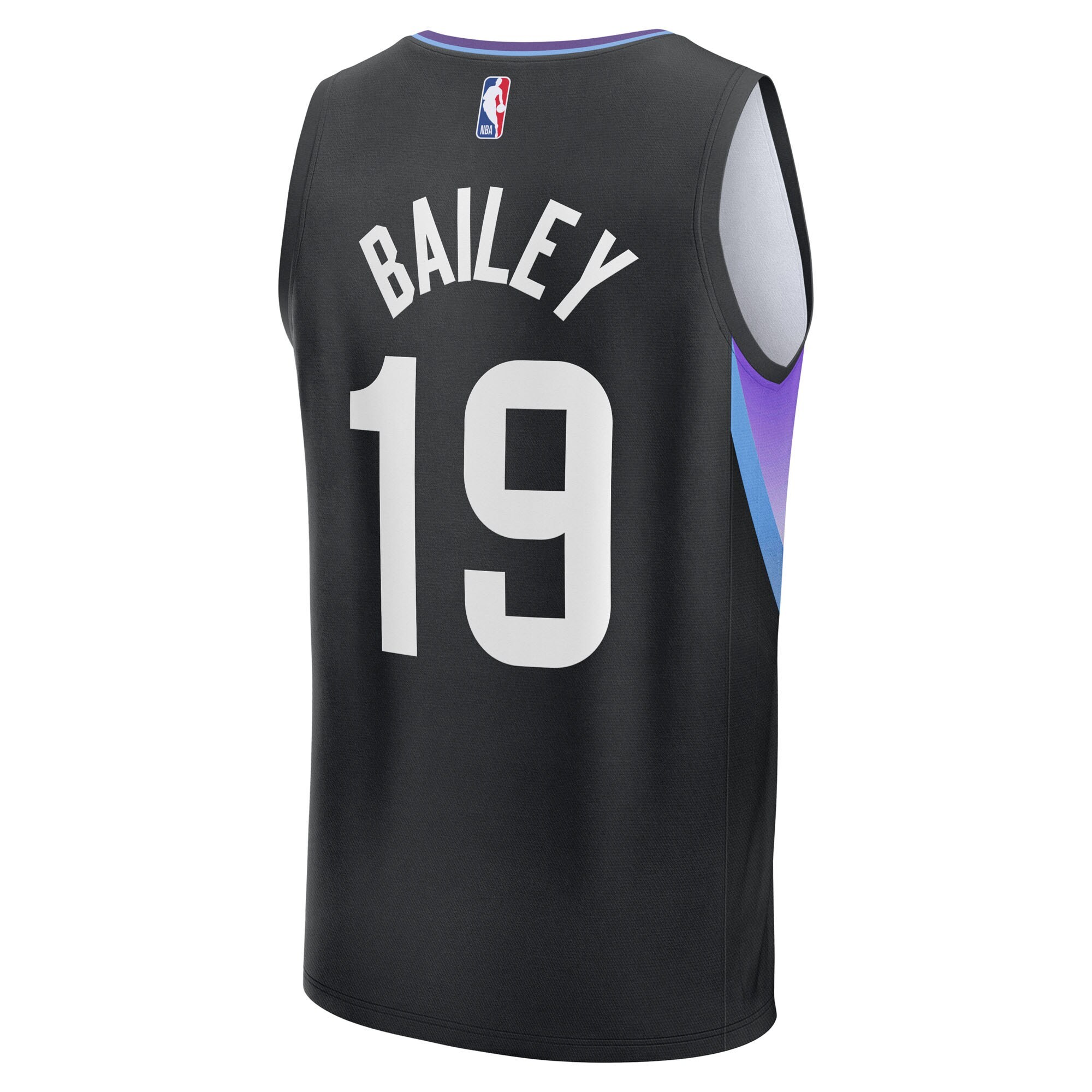 Men's Utah Jazz Ace Bailey Fanatics Black 2025 NBA Draft First Round Pick Fast Break Replica Jersey - Statement Edition