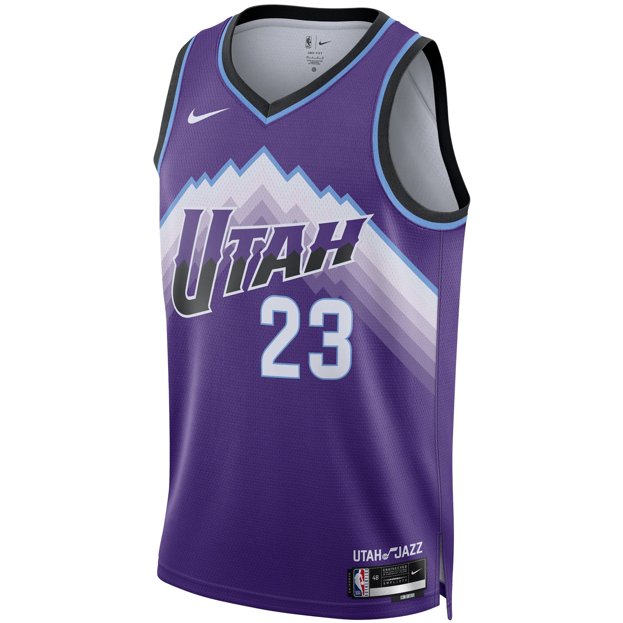 Unisex Utah Jazz Lauri Markkanen Nike Purple Swingman Jersey - Icon Edition