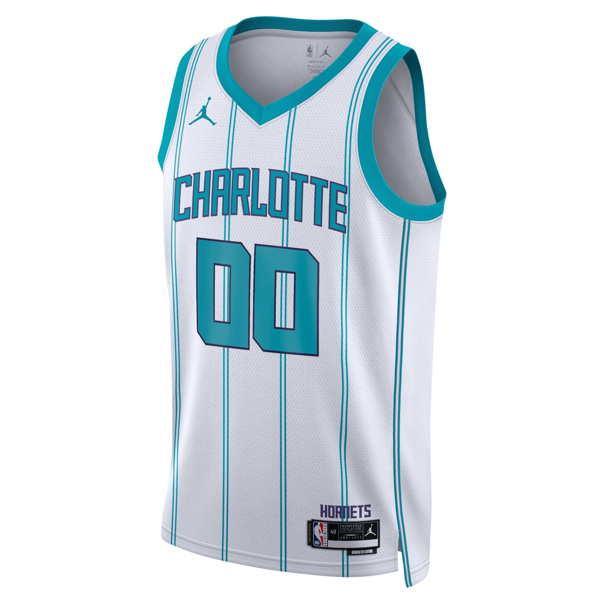 Unisex Charlotte Hornets Jordan Brand Teal Swingman Custom Jersey - Icon Edition
