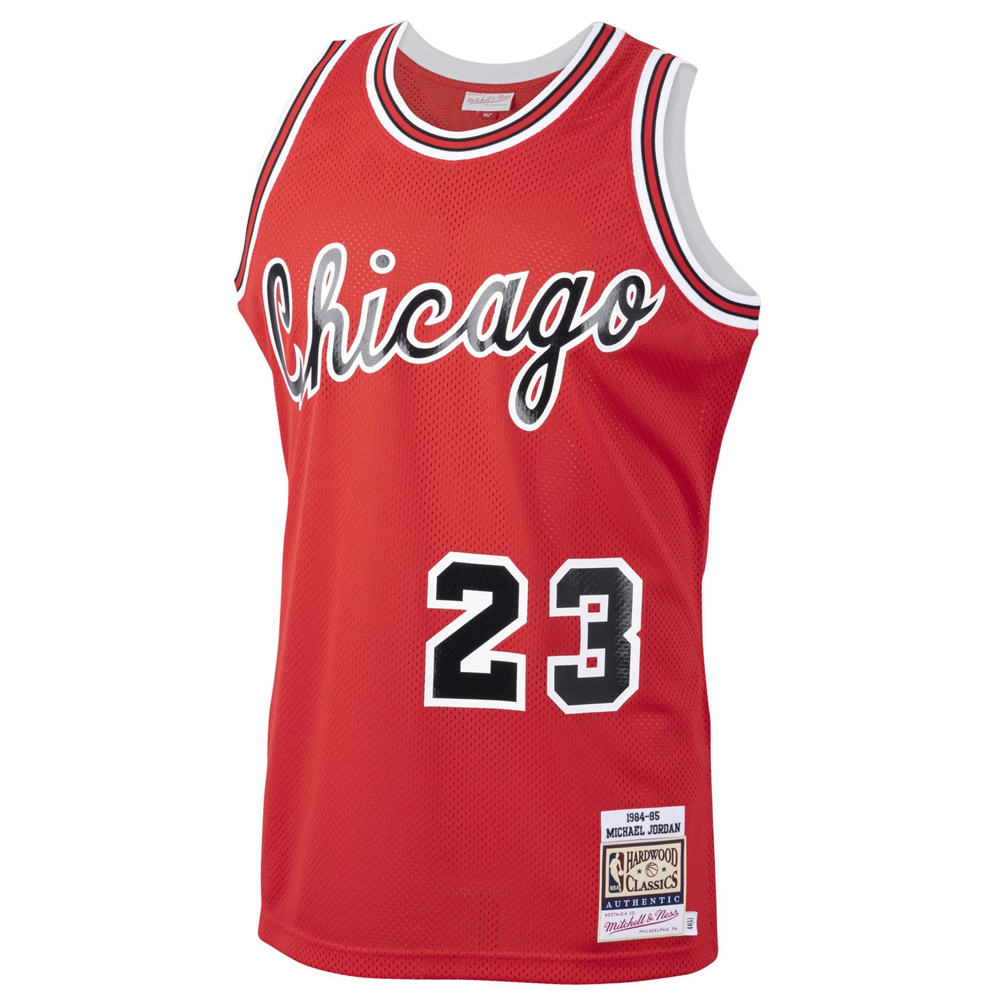 Men's Chicago Bulls Michael Jordan Mitchell & Ness White 1984/85 Hardwood Classics Rookie Authentic Jersey